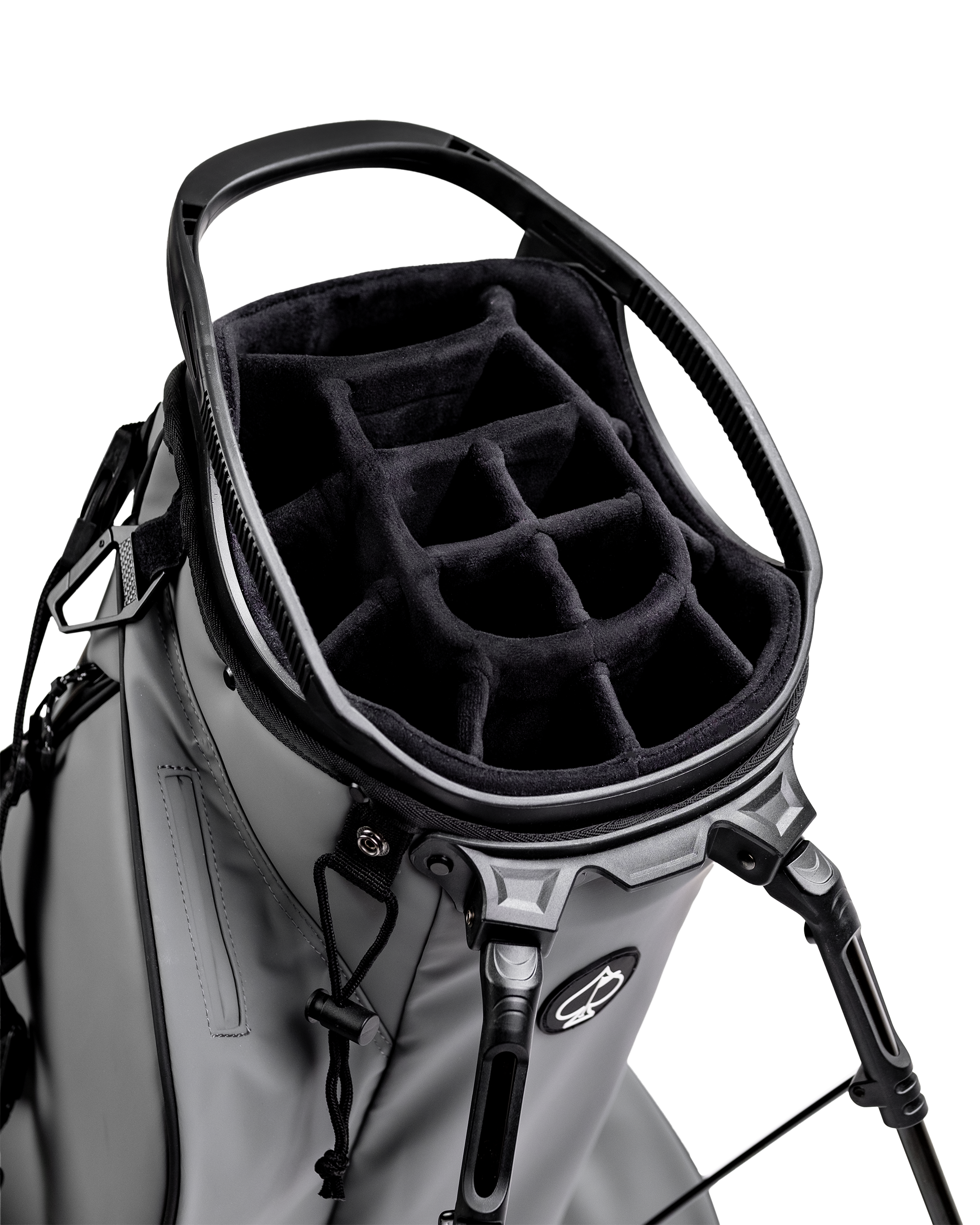 Player Preferred™ Golf Bag in Flat Ash color with 14 slots for clubs, featuring a sleek design and durable fabric.