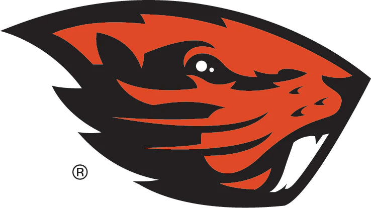 Oregon State University blade putter cover featuring the school's iconic beaver logo in orange and black.