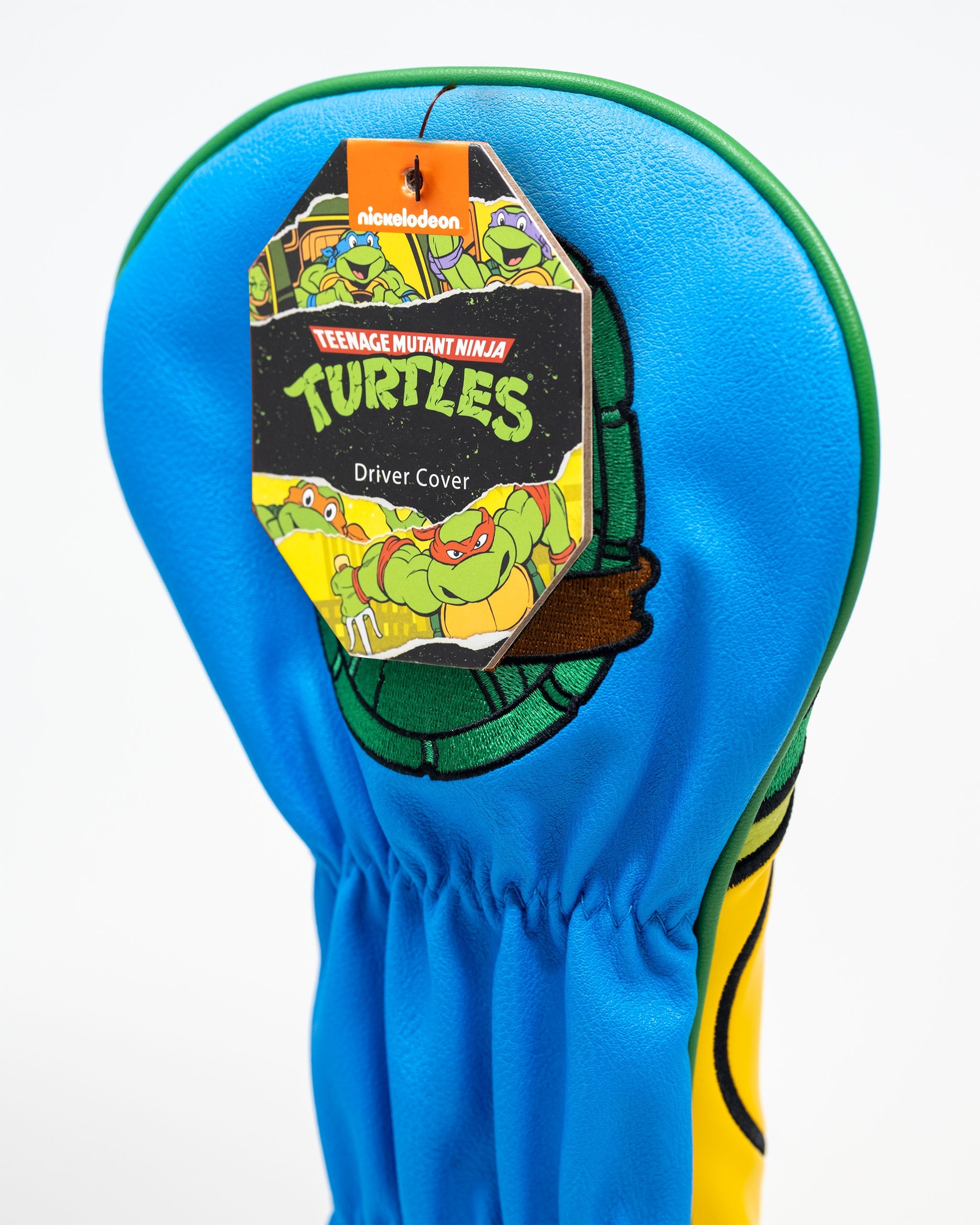 TMNT Leonardo driver cover featuring vibrant blue and yellow colors, showcasing the Teenage Mutant Ninja Turtles design.