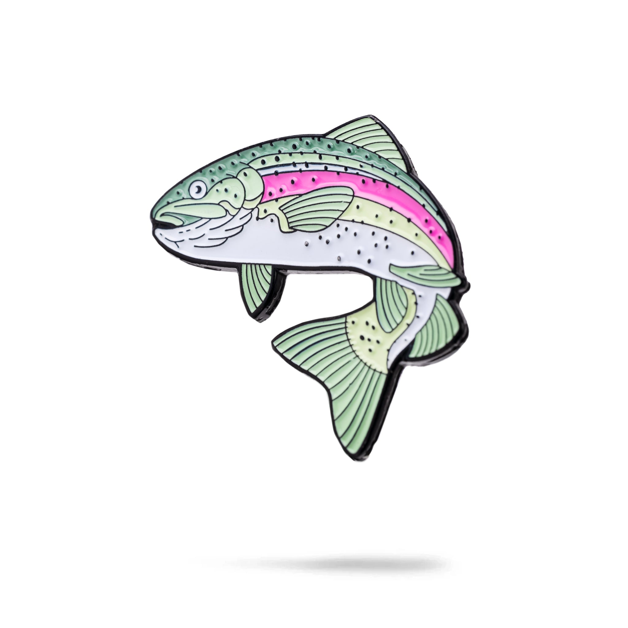 Colorful trout ball marker featuring detailed design, perfect for golfers who want to add a unique touch to their game.