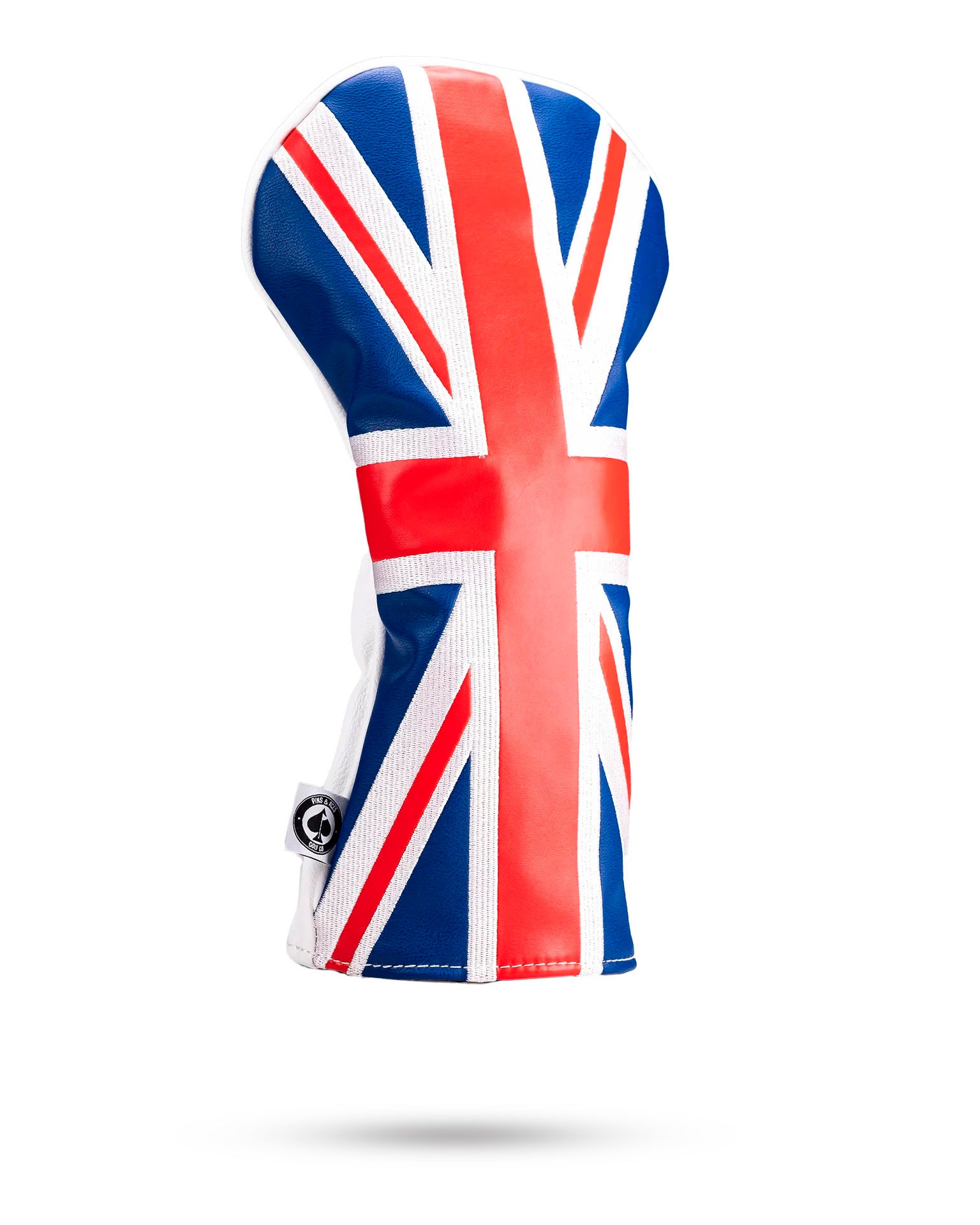 Driver cover featuring the United Kingdom flag design, ideal for golf enthusiasts.