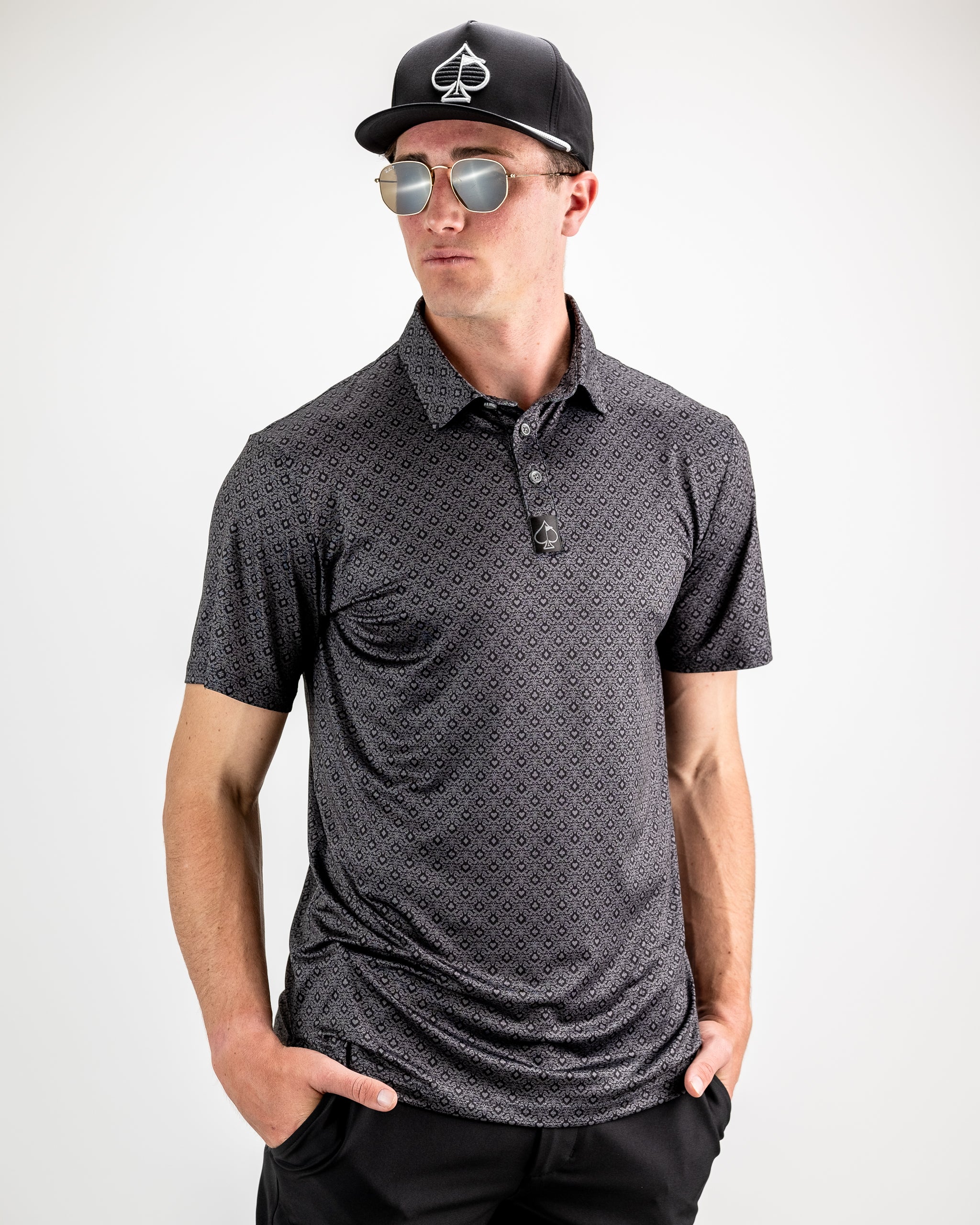 Black Big Blind oversized hoodie with a front pocket and drawstring hood, modeled against a neutral background.