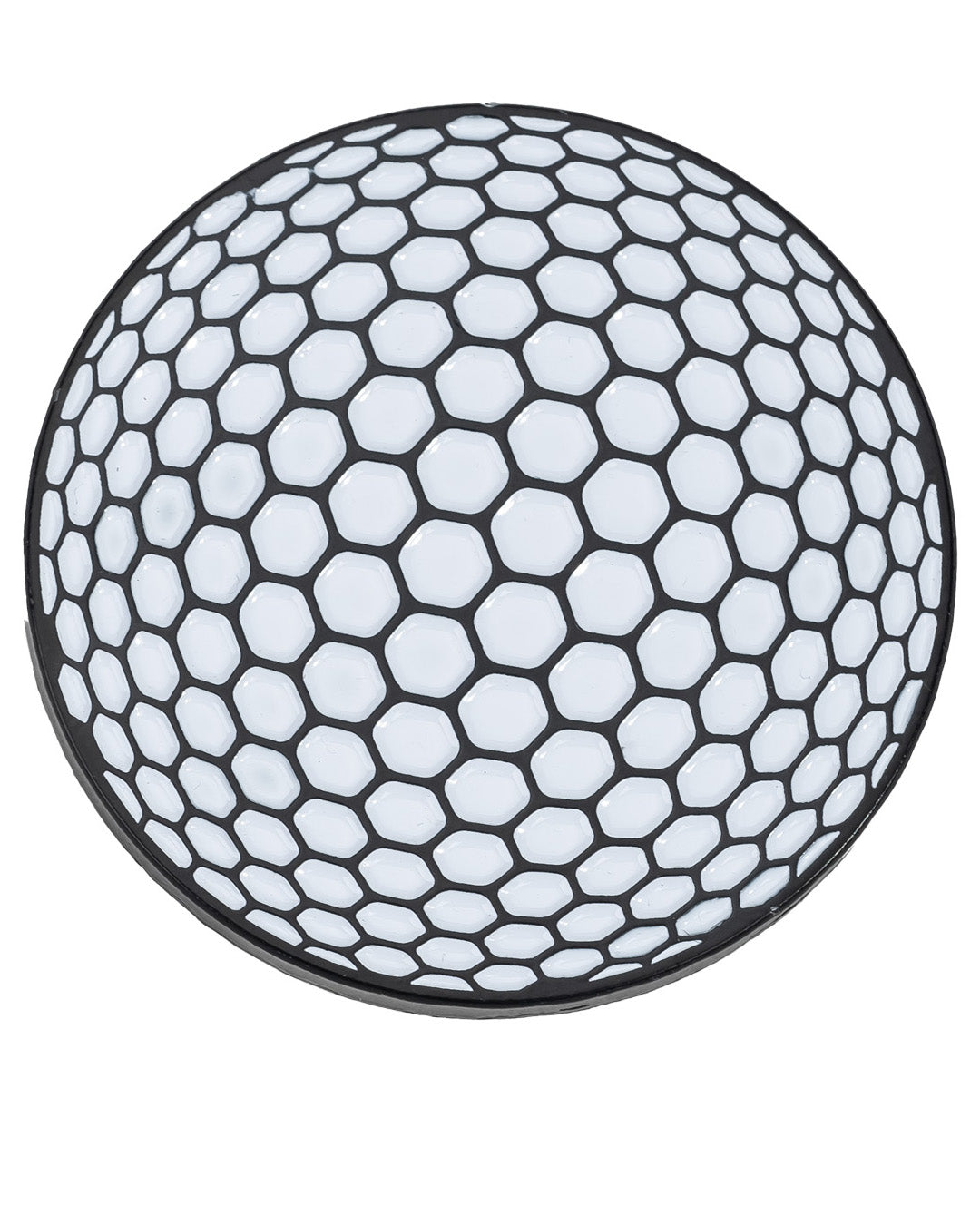 Golf ball ball marker featuring a realistic design, ideal for marking your ball on the green.