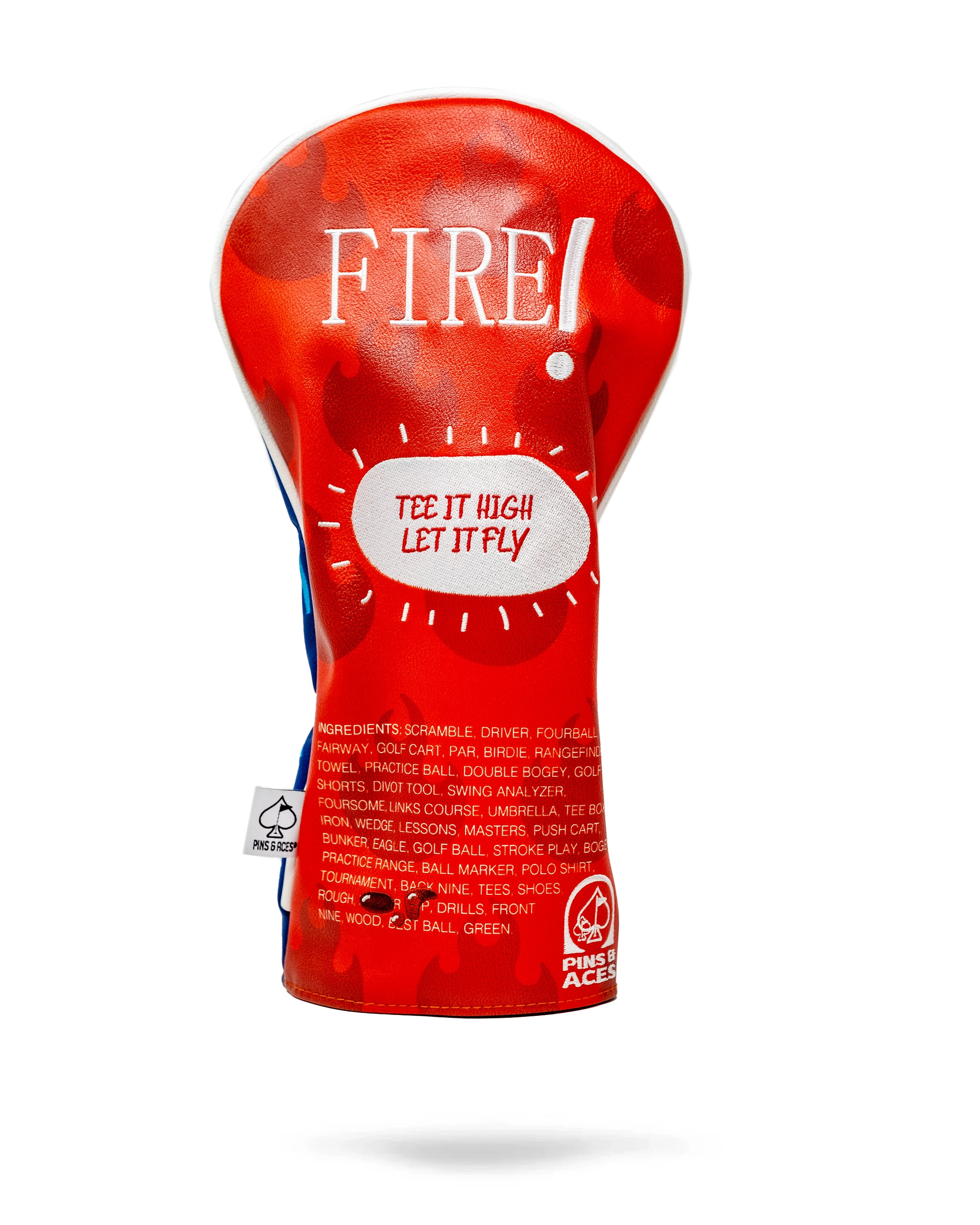 Fire Sauce Driver Cover featuring Taco Bell's iconic Fire Sauce design, showcasing vibrant colors and bold graphics.