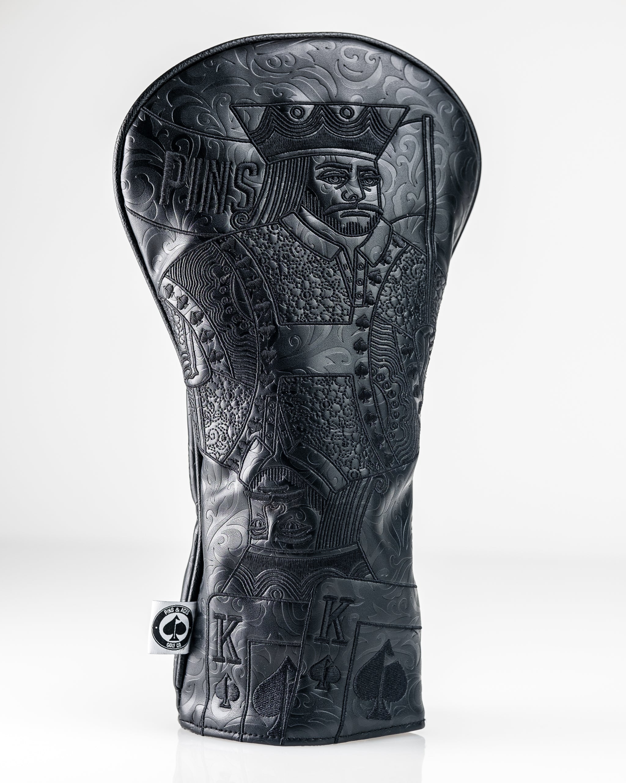 Blackout King of Spades driver cover, featuring a sleek black design with a spade symbol.
