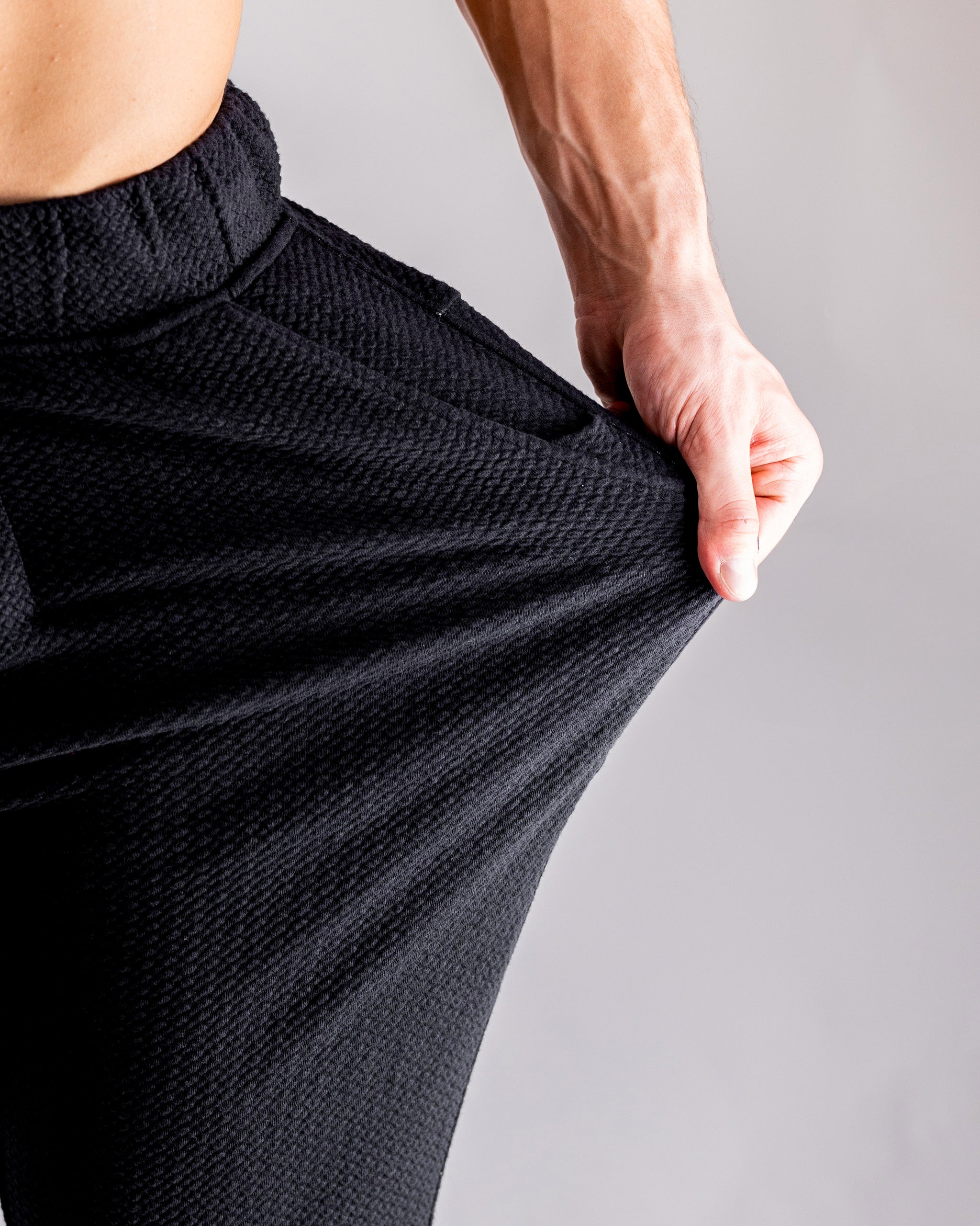 Player Preferred™ Waffleknit Jogger in Obsidian featuring a textured fabric and stretch detail.