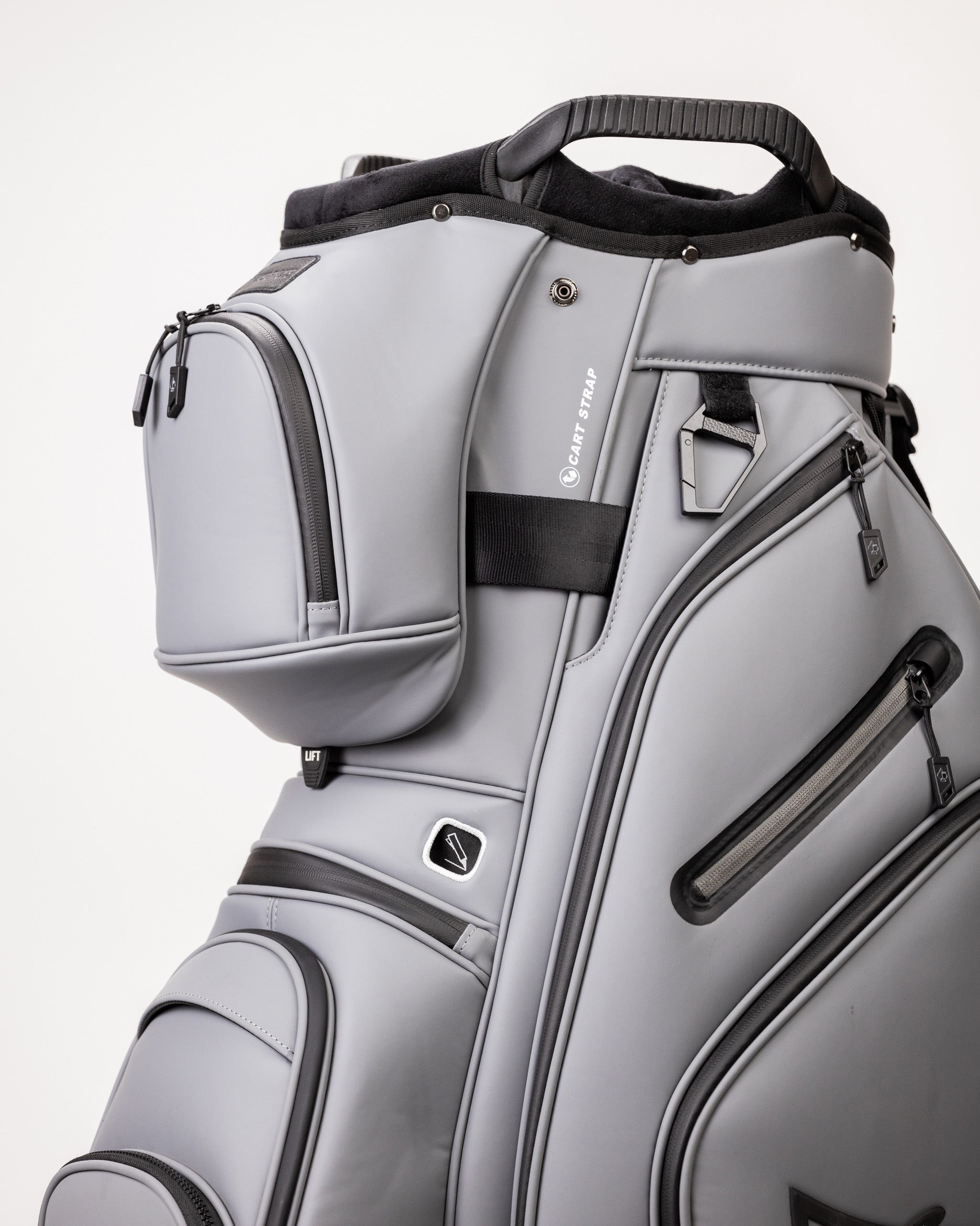 Player Preferred™ Cart Bag in Flat Ash with multiple pockets and adjustable straps.