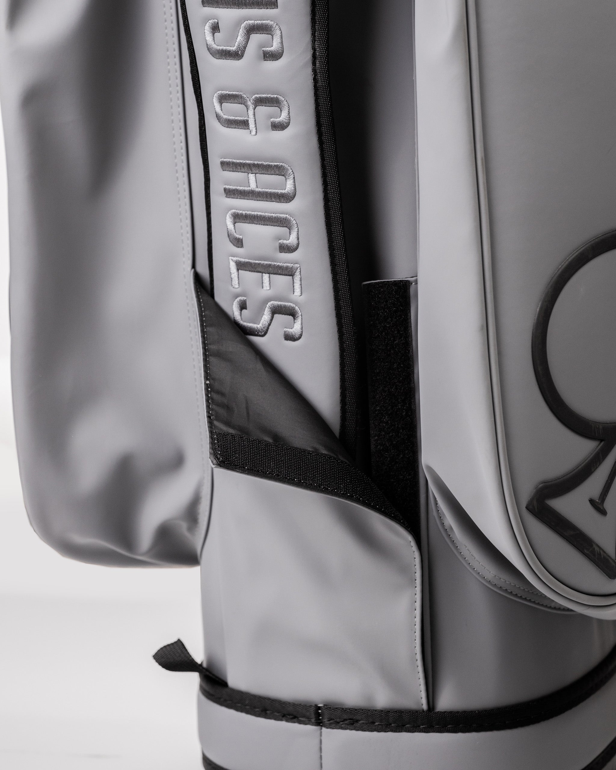 Player Preferred™ Cart Bag in Flat Ash color, featuring multiple pockets and a sleek design for golf enthusiasts.