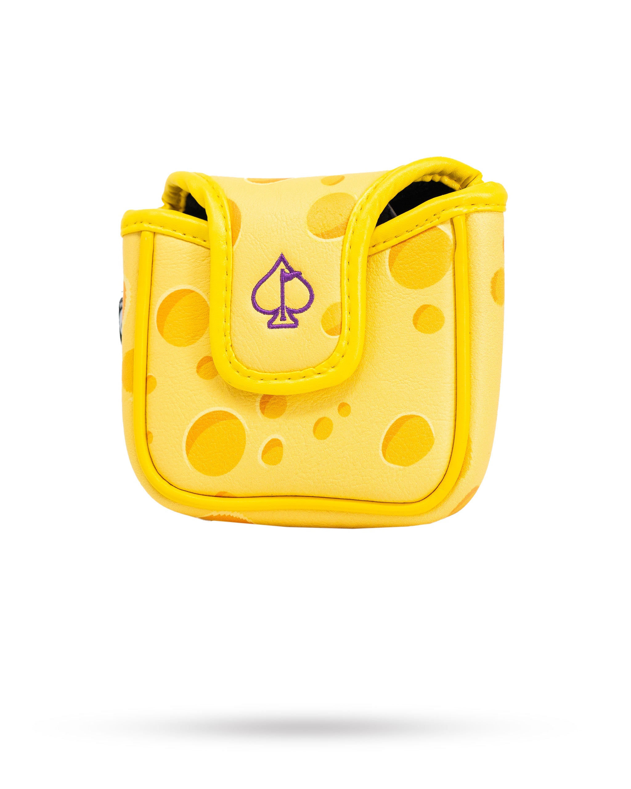 Big Cheese Mallet Cover in vibrant blue, designed to protect and store cheese mallets, featuring a durable material and secure closure.