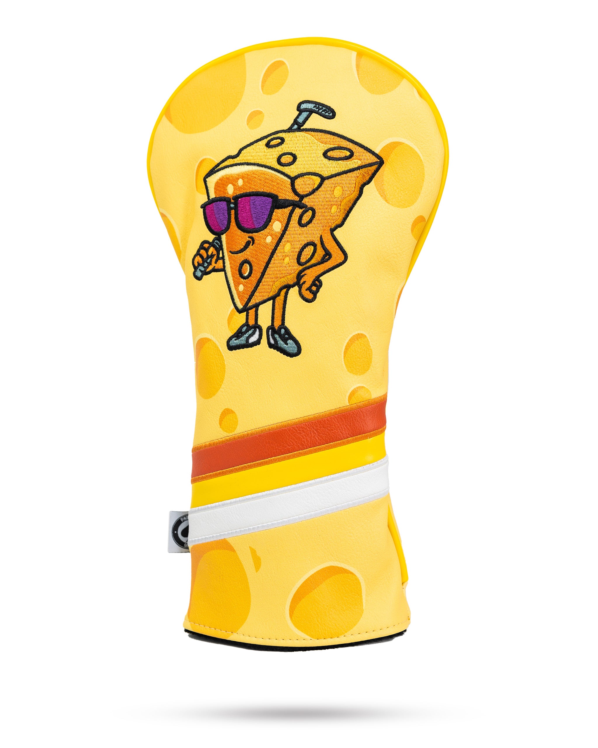 Big Cheese Driver Cover featuring a whimsical cheese design, perfect for adding personality to golf clubs.