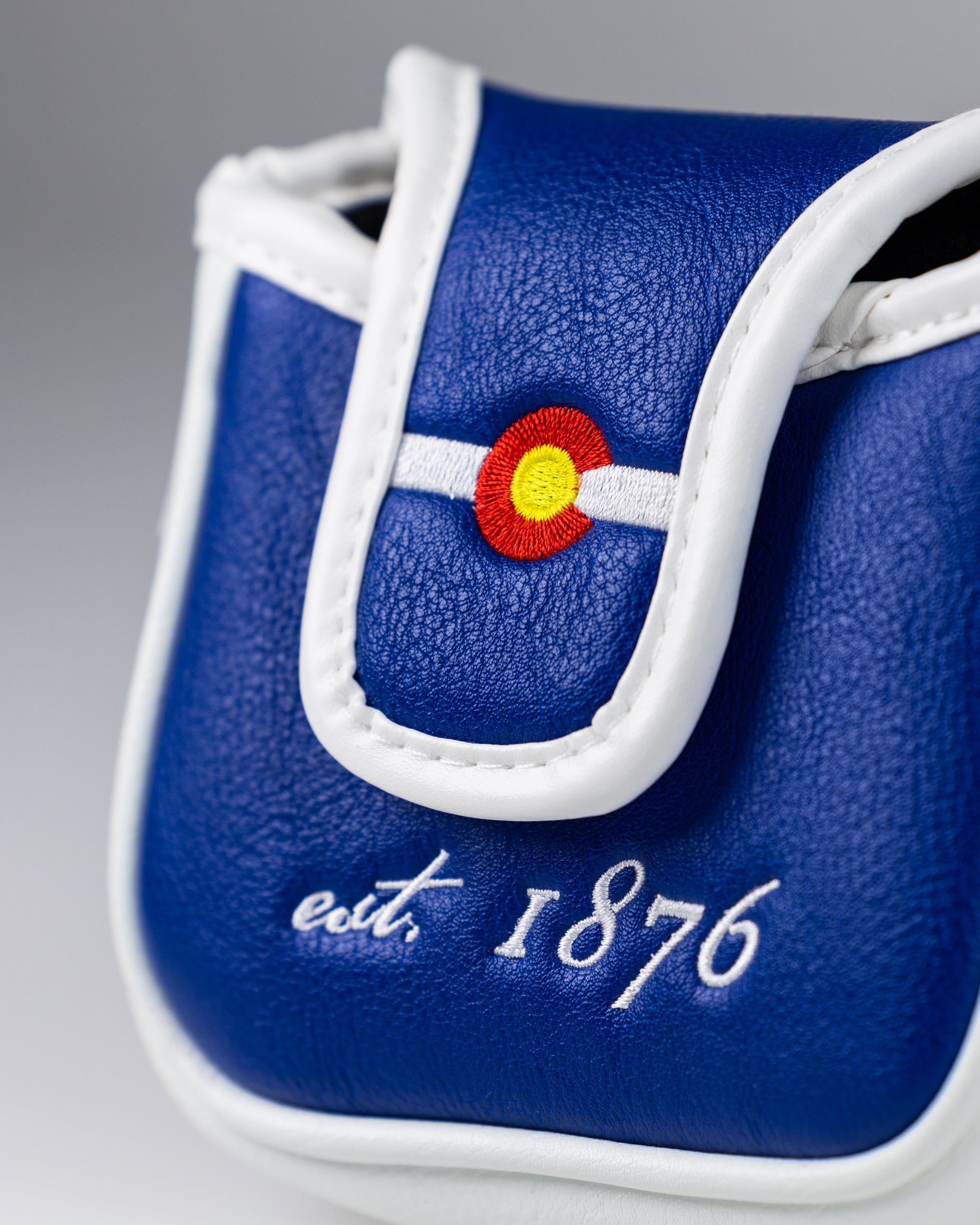 Colorado State Flag Mallet Putter Cover featuring vibrant colors and an embroidered design.