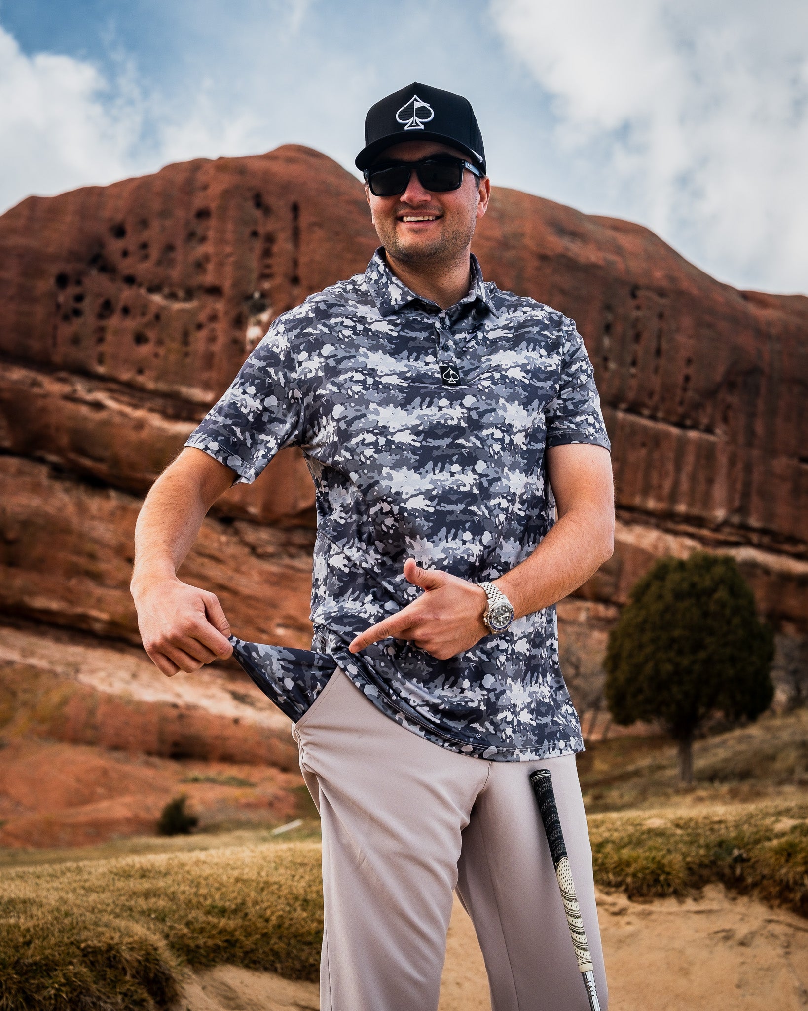 Performance Jogger in Stone color, featuring a sleek design and comfortable fit, showcased against a neutral background.