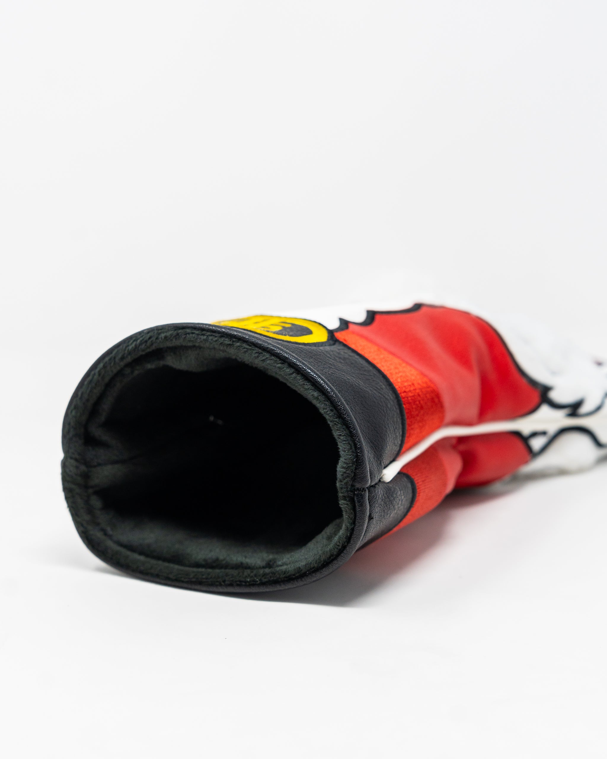 Santa Degenerate driver cover featuring a whimsical Santa Claus design, perfect for golf enthusiasts.