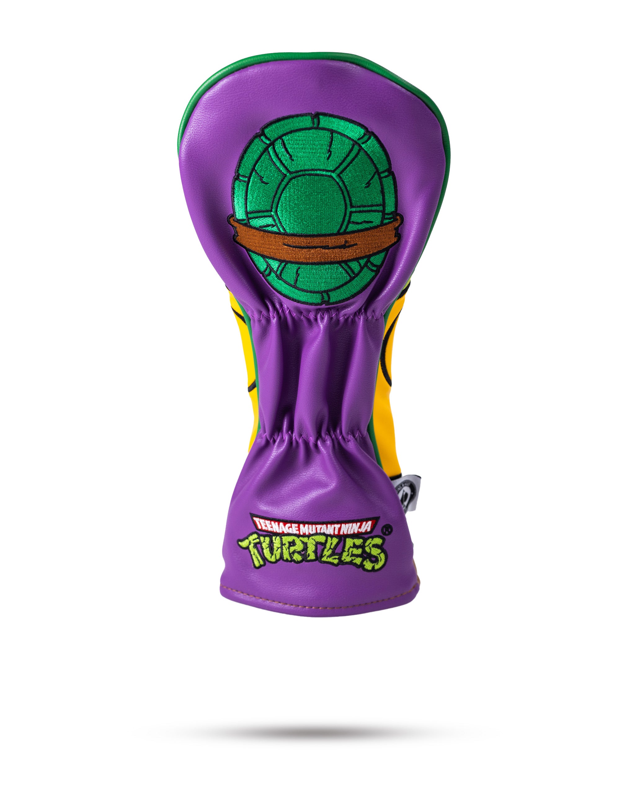 TMNT Donatello Fairway Cover featuring vibrant purple design with turtle motif, perfect for golf clubs.