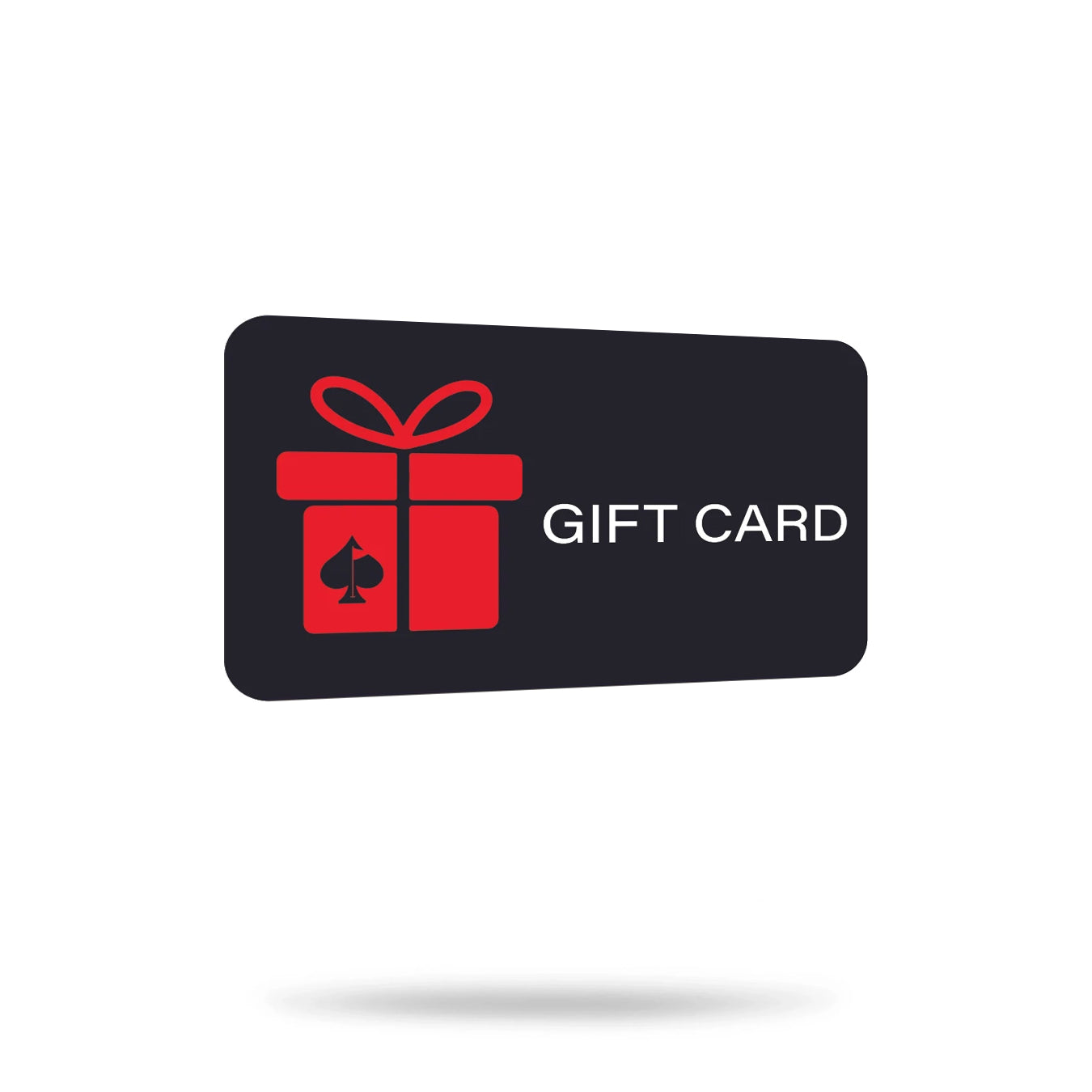 Gift card design featuring a colorful, festive background with an elegant text prompt for gifting.
