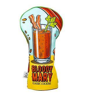 Bloody Mary Driver Cover with vibrant design featuring a cocktail graphic on a dark background.