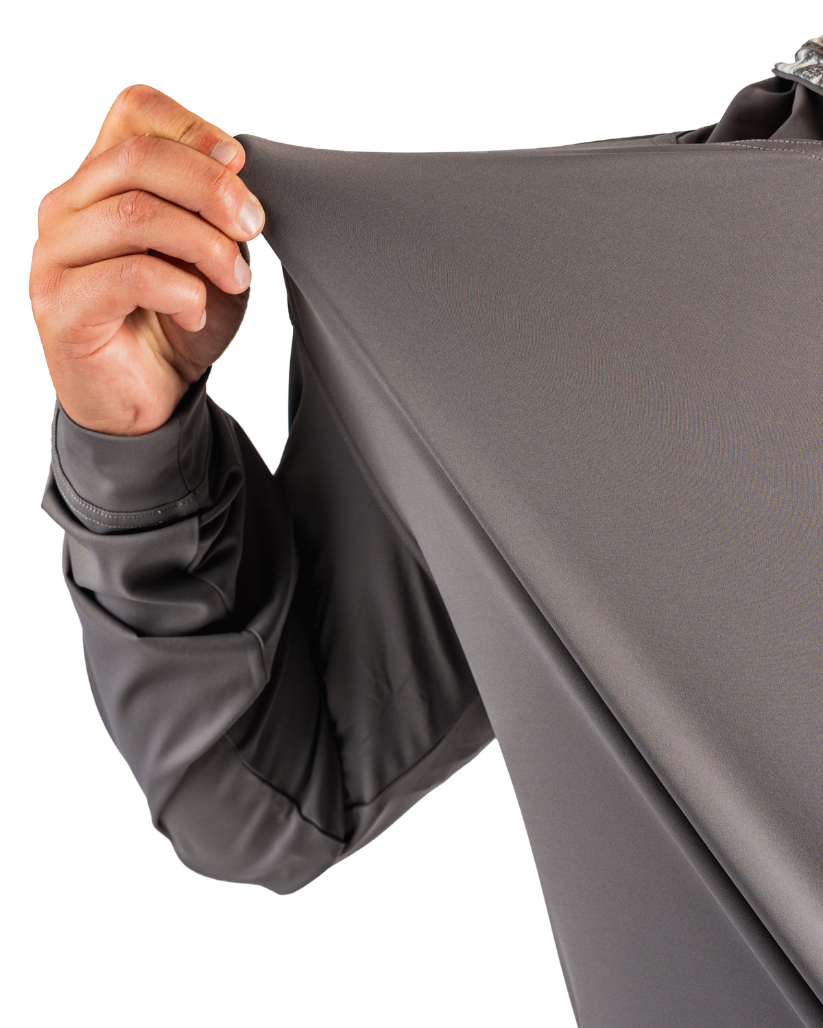 Performance Golf Hoodie in Hops & Barely, showcasing its stretchable fabric and modern design for golfers.
