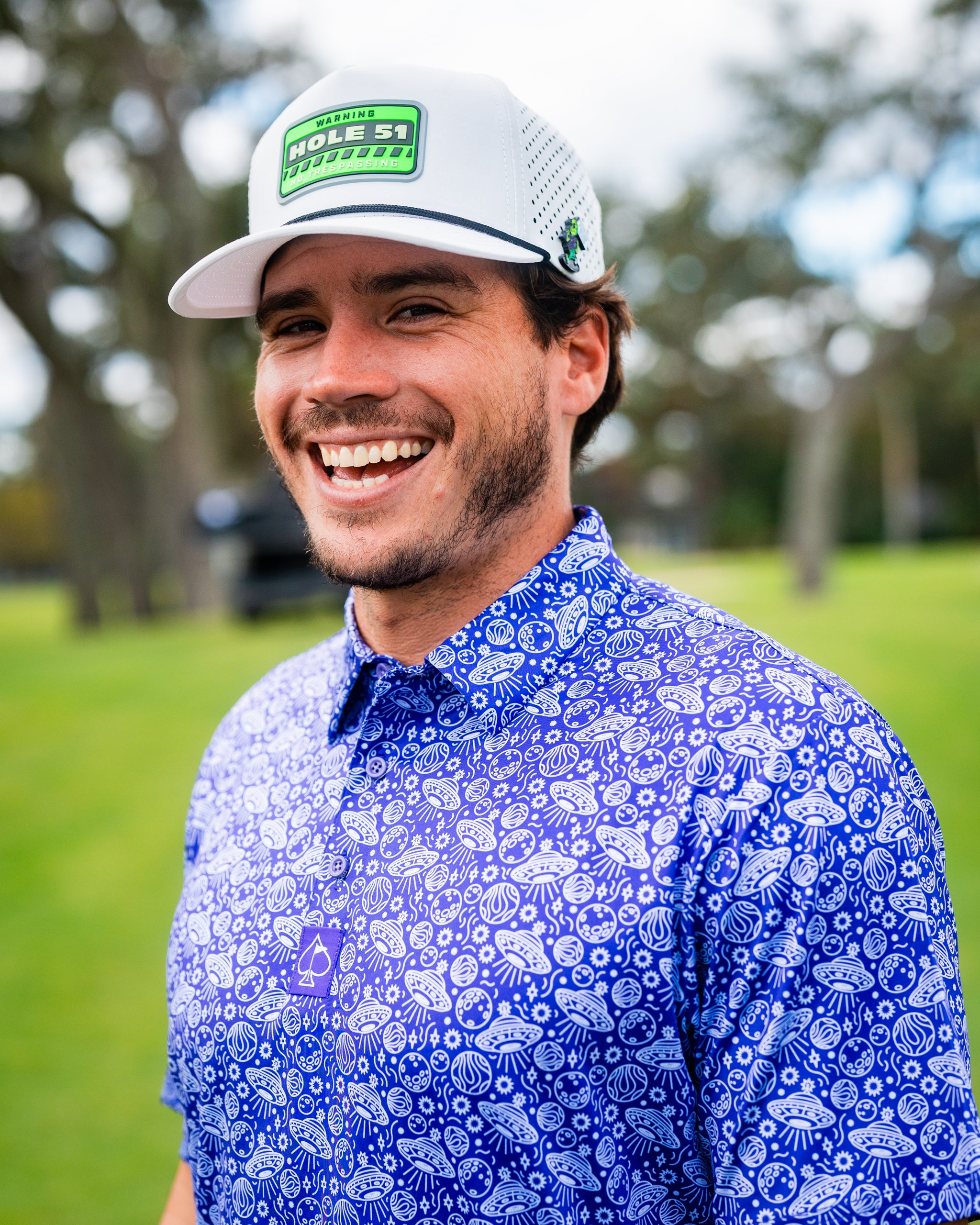 HEYDUDE Indigolactic casual shoes in a vibrant blue and white design.