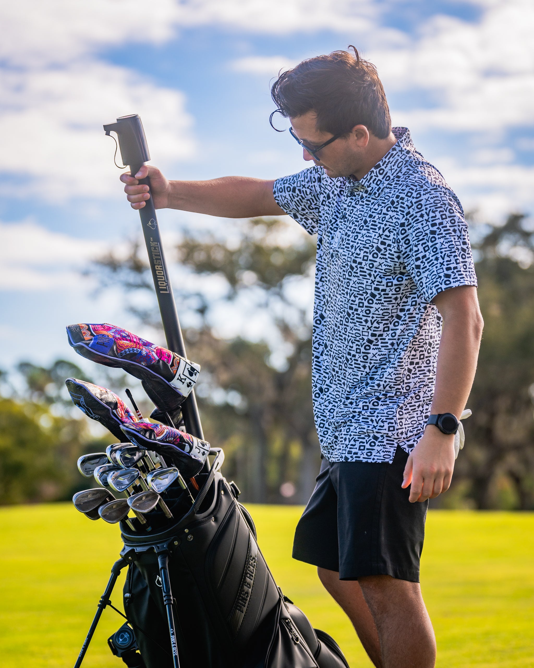 LiquorStick® 3.0 in black color, showcasing its sleek design and modern features against a neutral background.