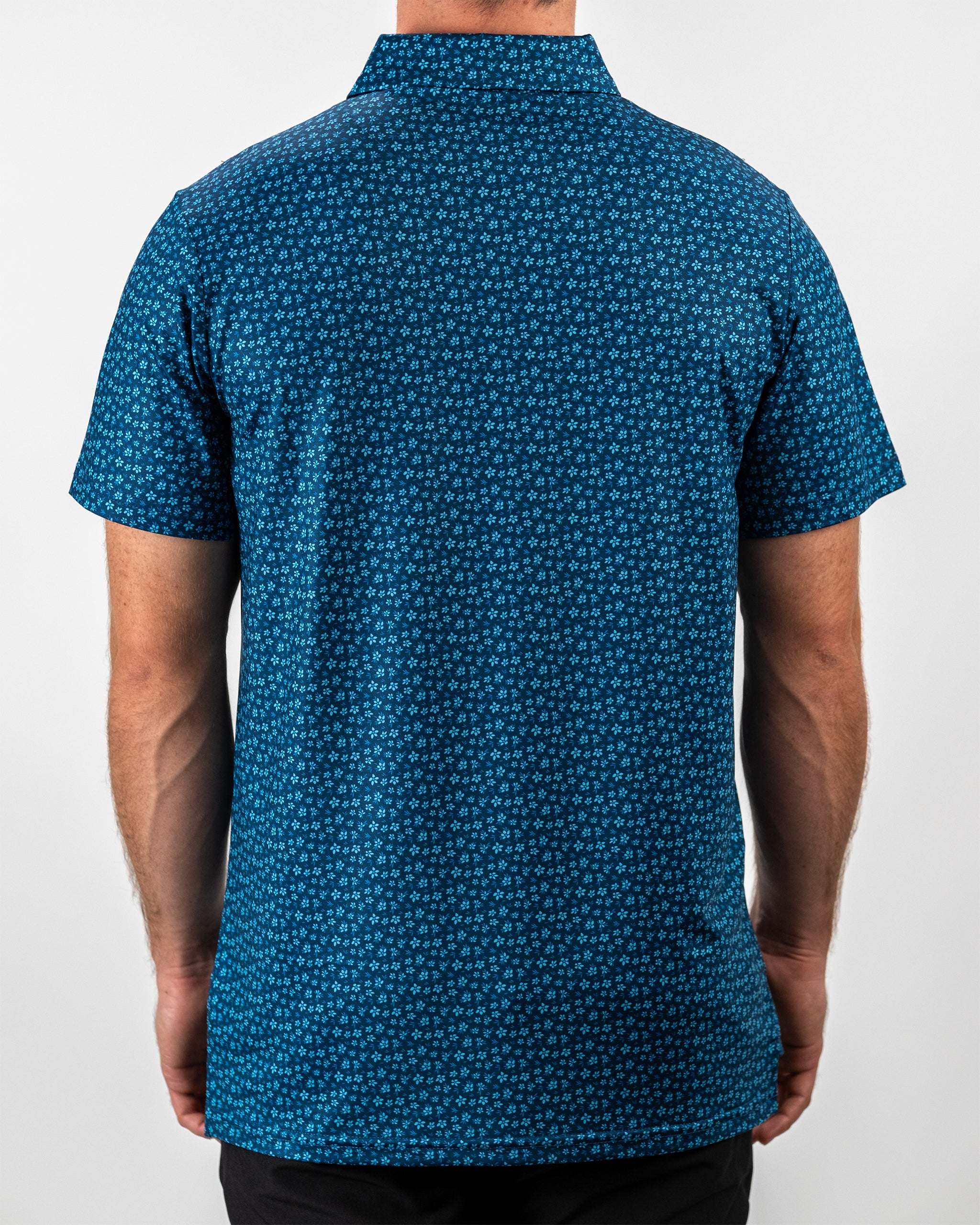 Micro Floral fabric featuring a blue pattern on a light background.