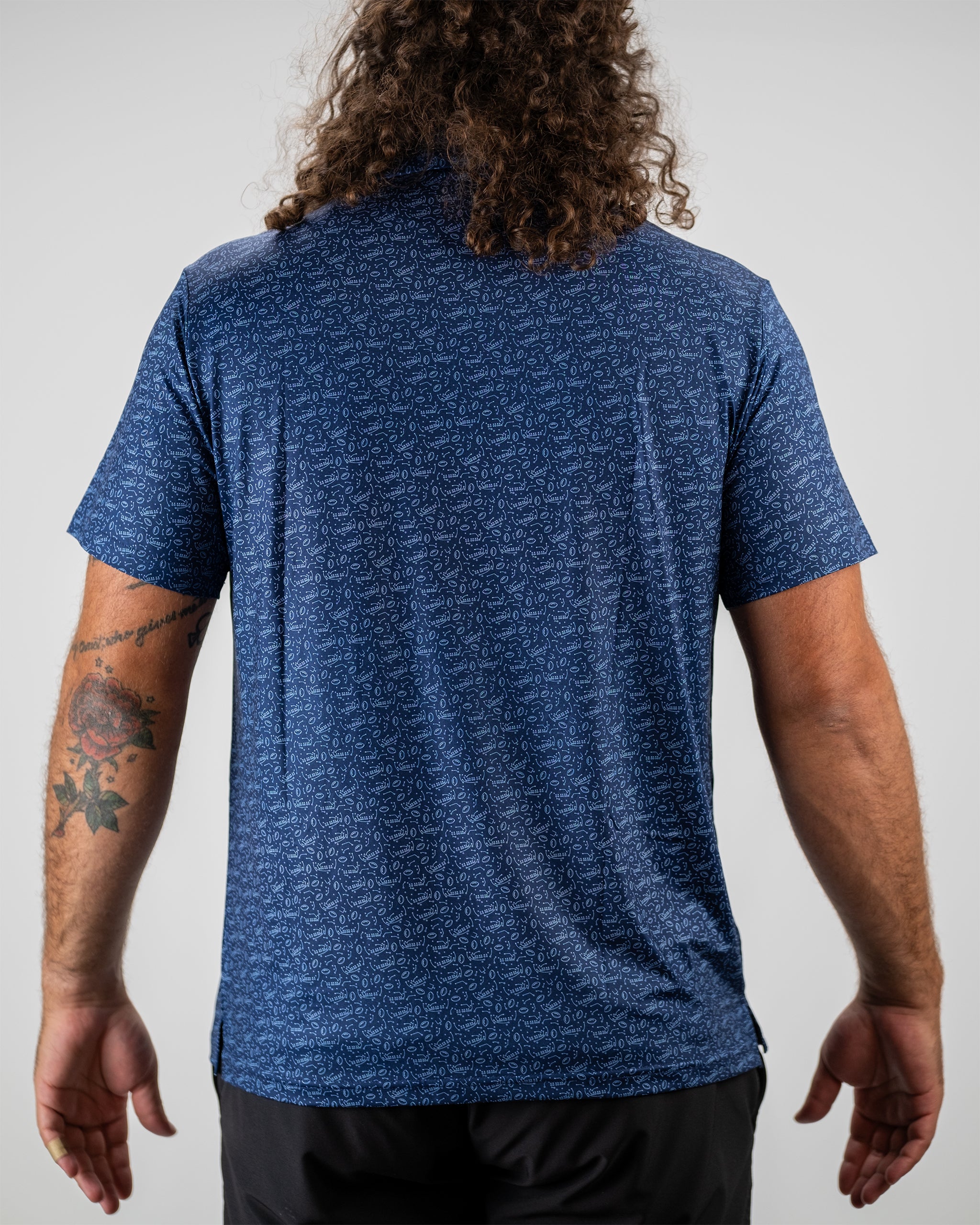 "Playmaker fishing gear on display, featuring a model demonstrating catch and release technique."