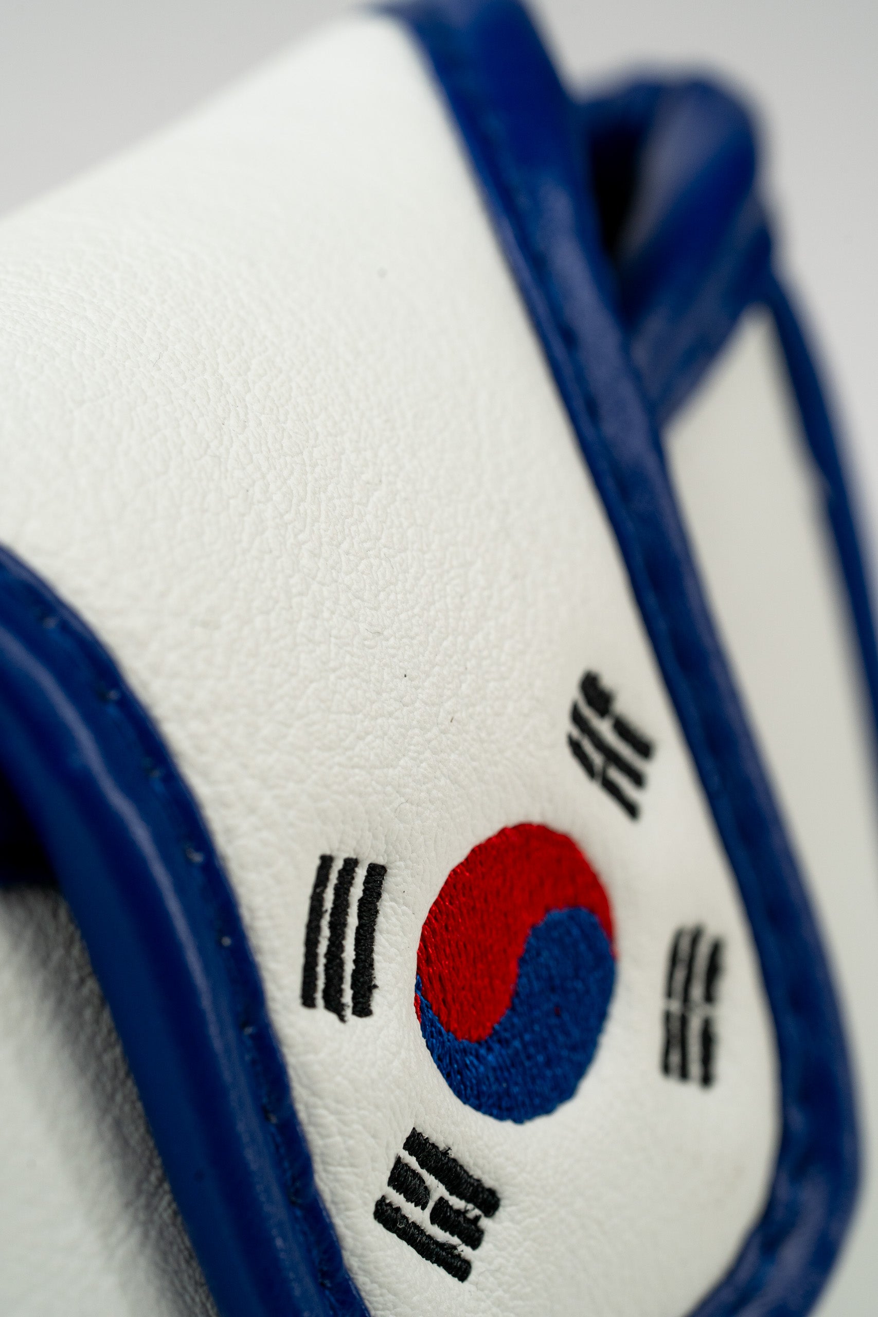 South Korea mallet putter cover featuring the national flag design in vibrant colors, perfect for stylish golfers.