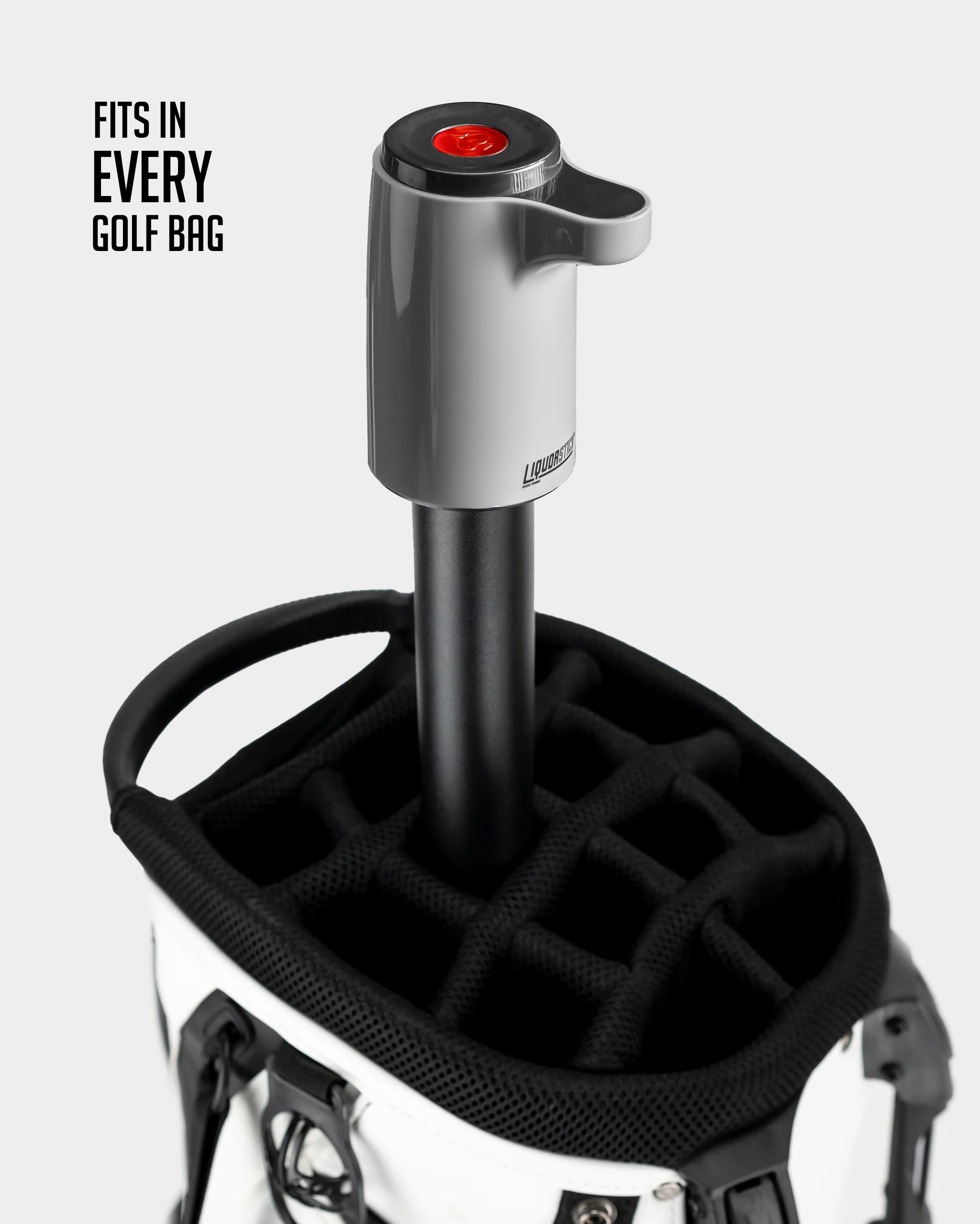 LiquorStick® 2.0 in black, featuring a sleek design and modern branding.