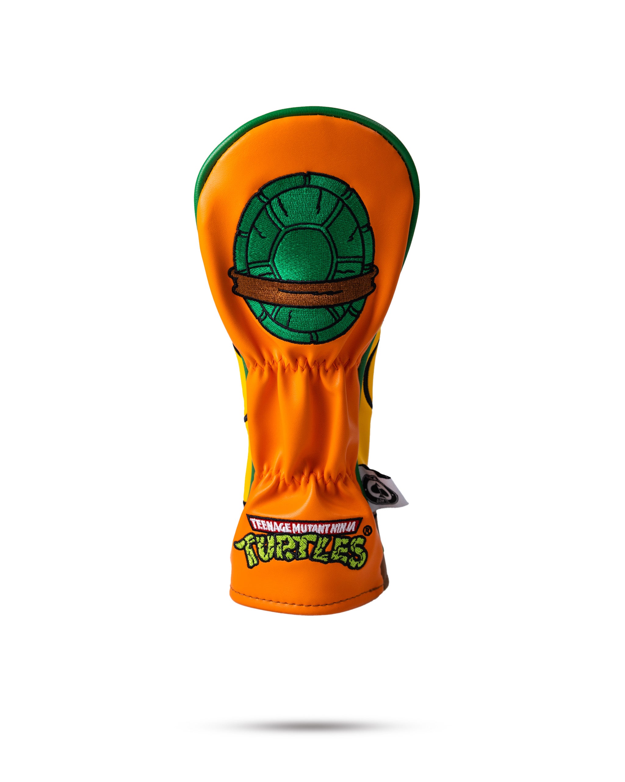 TMNT Michelangelo hybrid cover featuring vibrant orange and green colors, showcasing Michelangelo's iconic mask and nunchaku design.