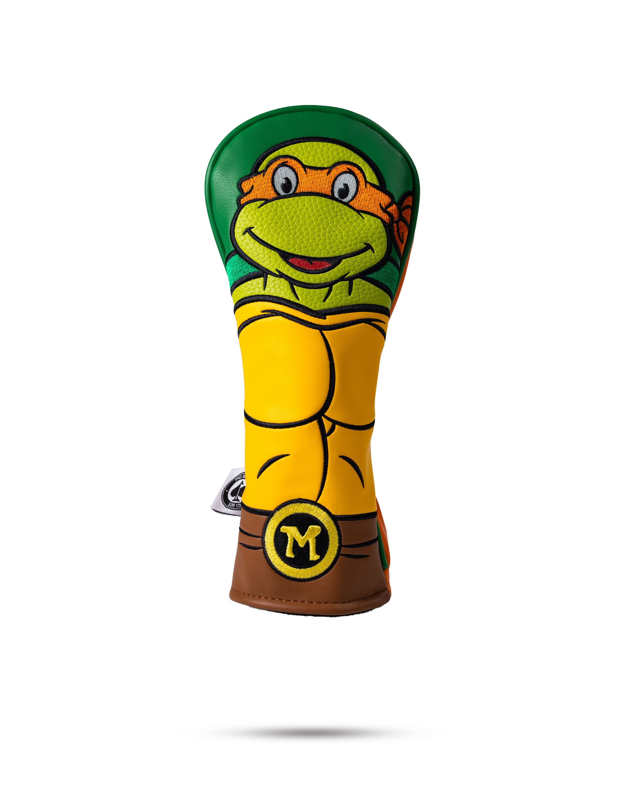 TMNT Michelangelo Hybrid Cover featuring vibrant artwork of Michelangelo from Teenage Mutant Ninja Turtles, showcasing a dynamic pose with his signature nunchaku against a colorful background.