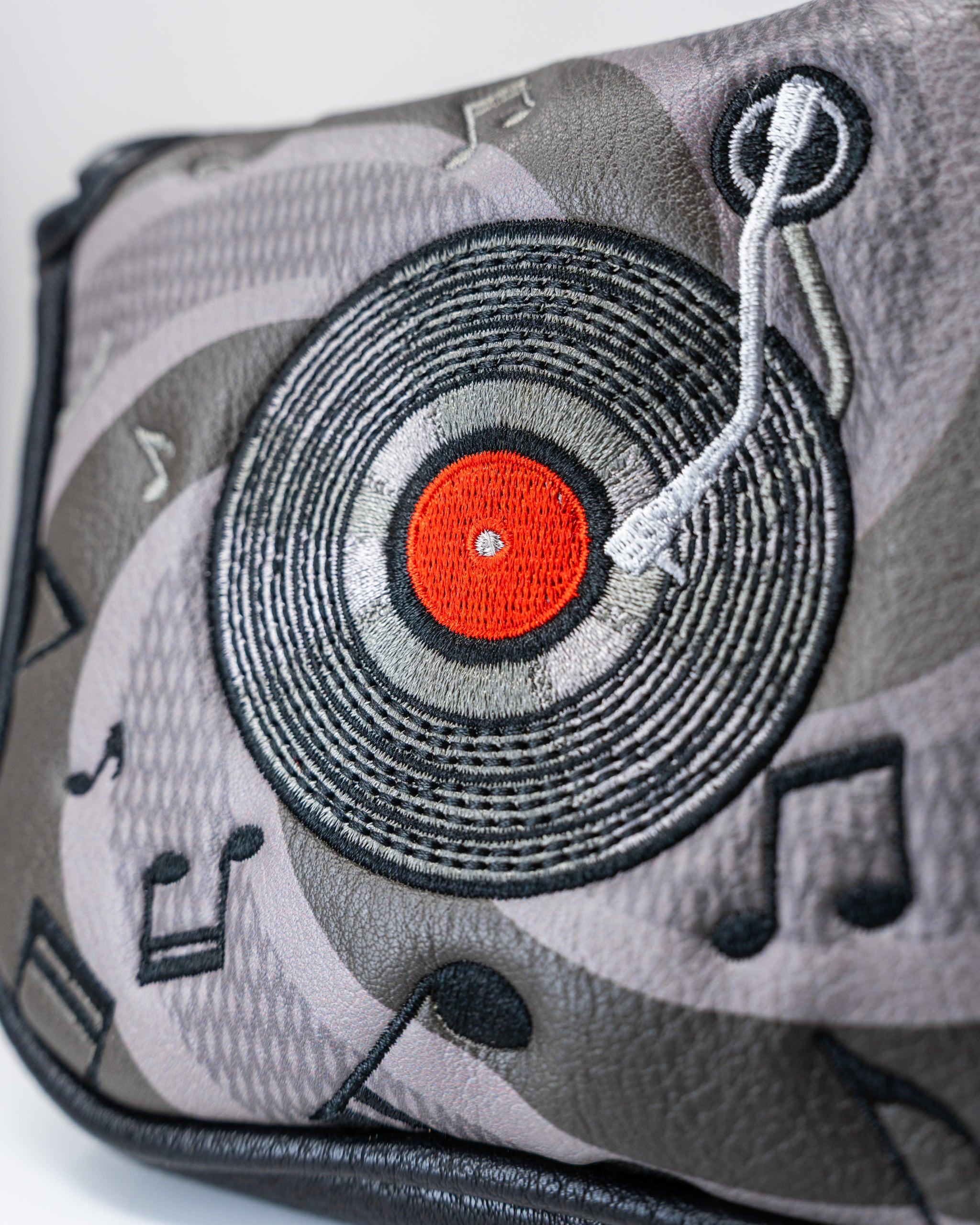 Music City mallet cover featuring a vibrant design, perfect for protecting mallets during storage or transport.