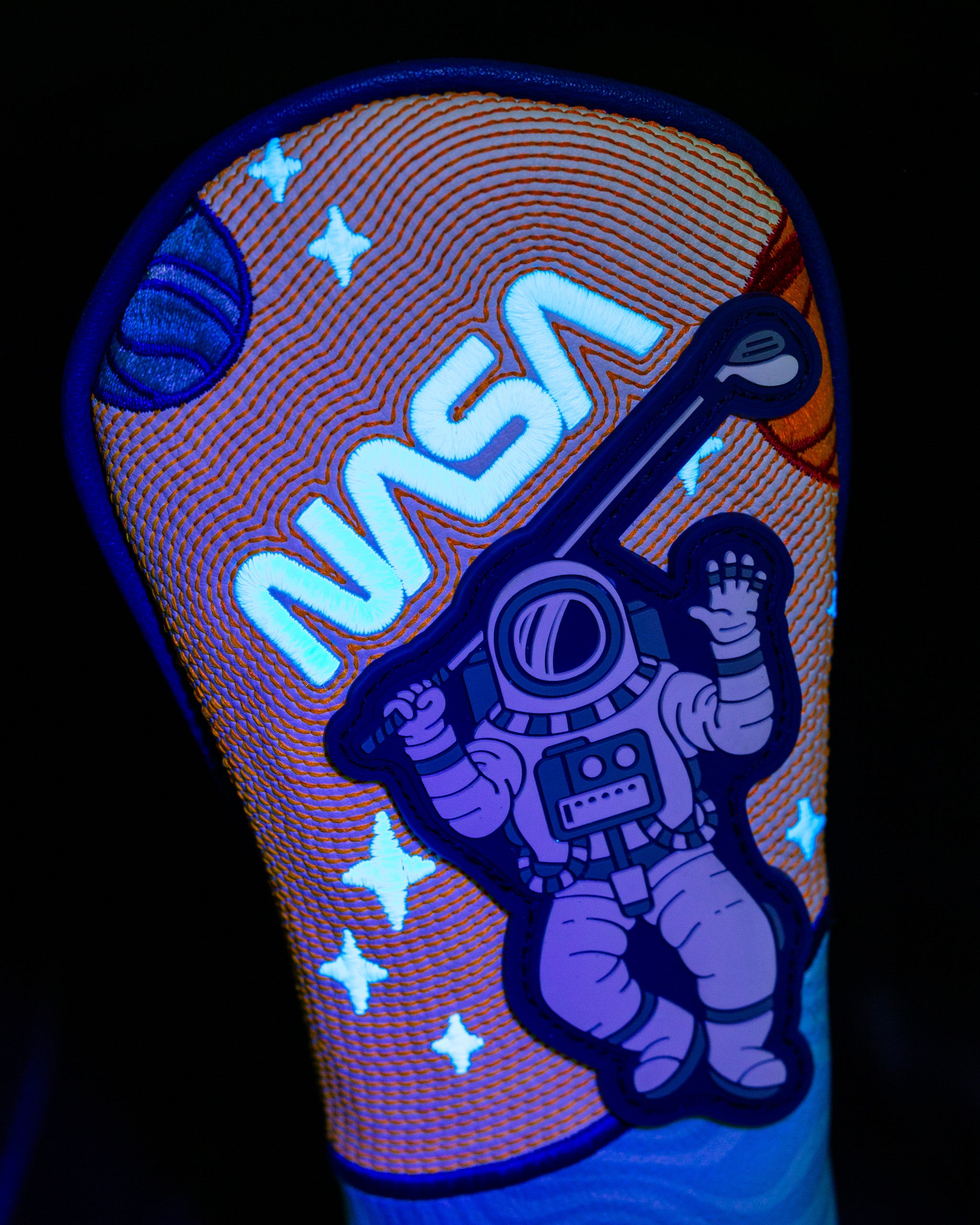 NASA Space Walk Hybrid Cover featuring a cosmic design with space graphics, ideal for NASA fans and space enthusiasts.