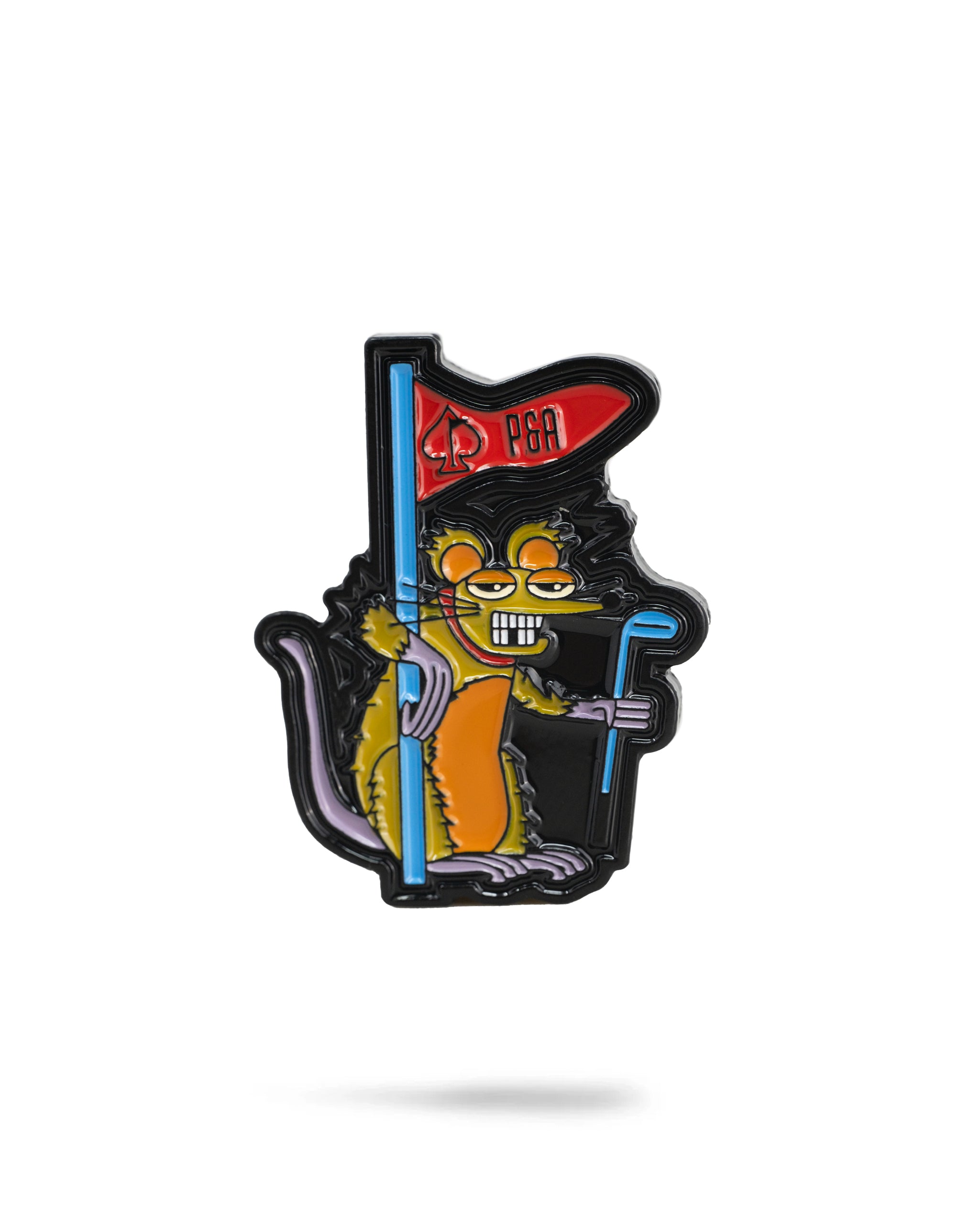 Range Rat Ball Marker featuring a playful design, ideal for golfers to mark their ball on the green.