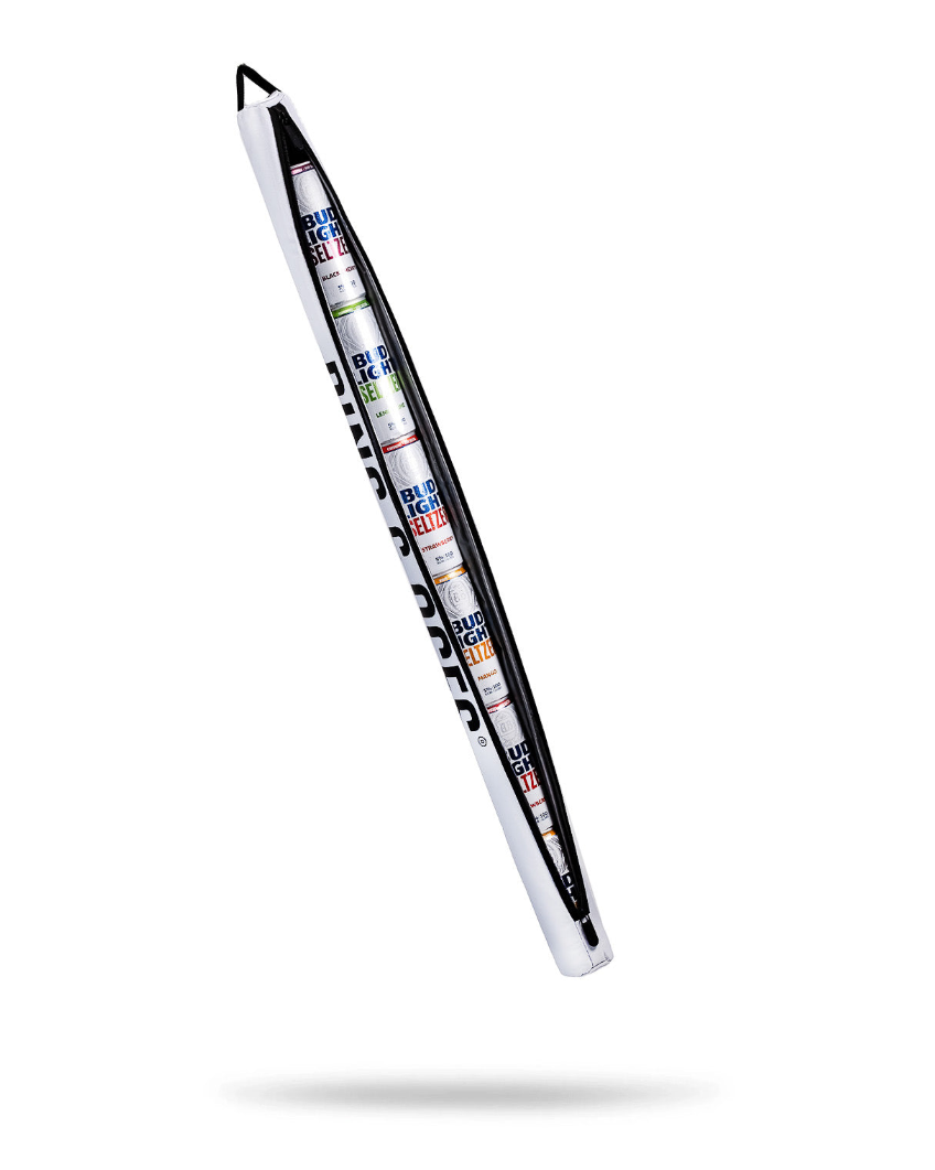 Seltzer Sleeve designed for golfers, showcasing a sleek, lightweight cover for beverage cans on the course.