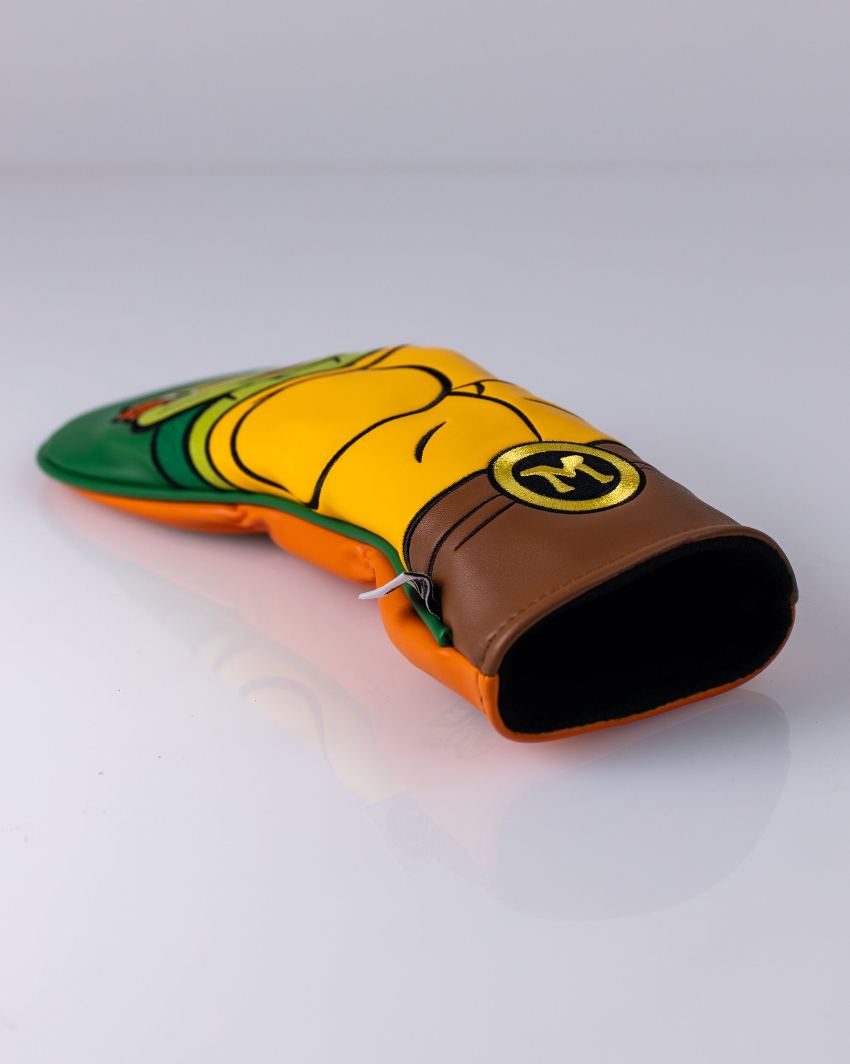 TMNT Michelangelo fairway cover featuring vibrant colors and a playful design, perfect for adding personality to your golf bag.