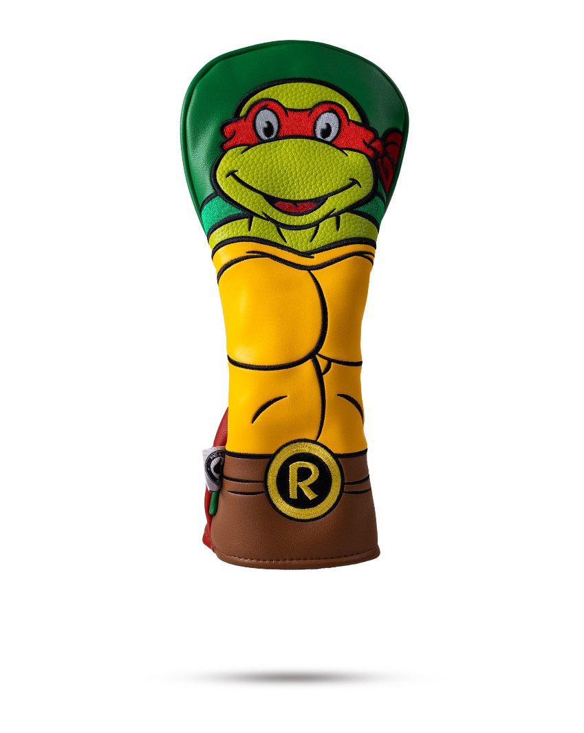 TMNT Raphael fairway cover featuring vibrant colors and character design, perfect for adding fun to your golf game.