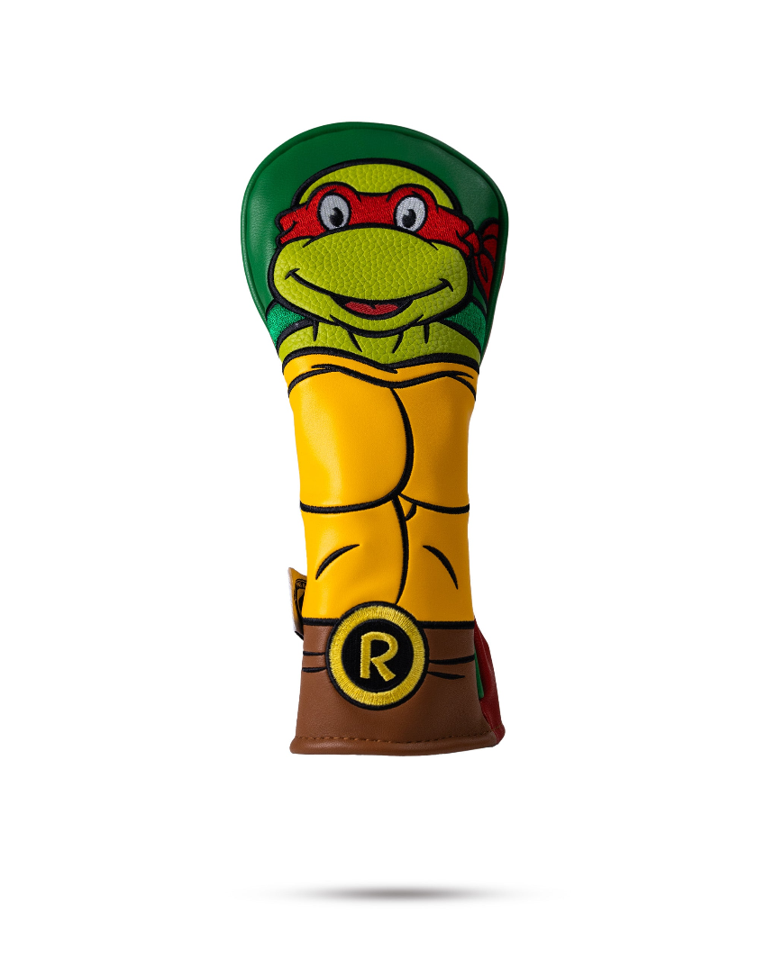 TMNT Raphael hybrid golf cover featuring vibrant colors and detailed character design for a standout look on the course.