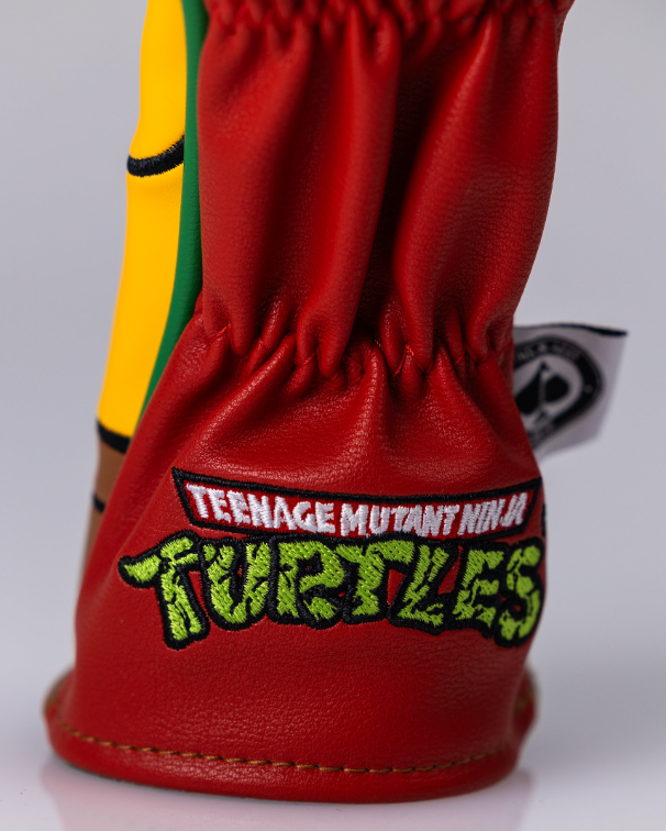 TMNT Raphael hybrid golf cover featuring vibrant colors and detailed design, perfect for fans and stylish golfers.