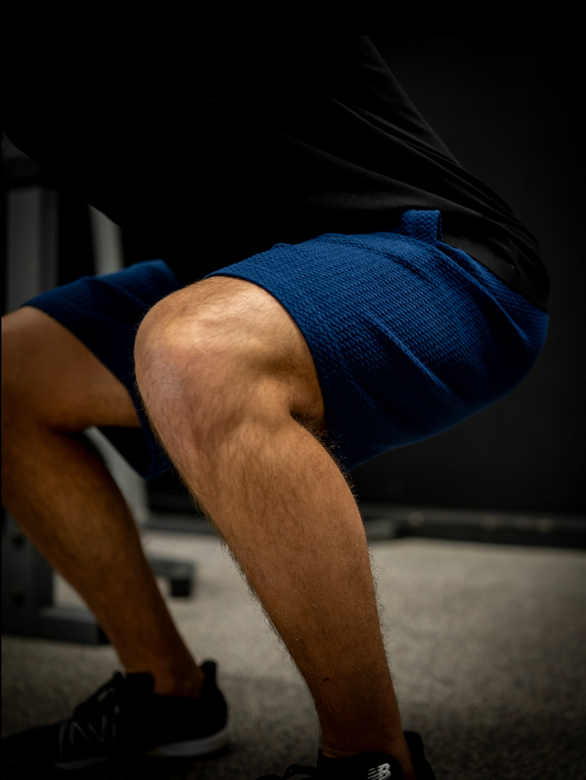 Player Preferred Waffleknit Shorts in Admiral blue, featuring a textured fabric, ideal for comfort and performance during workouts.
