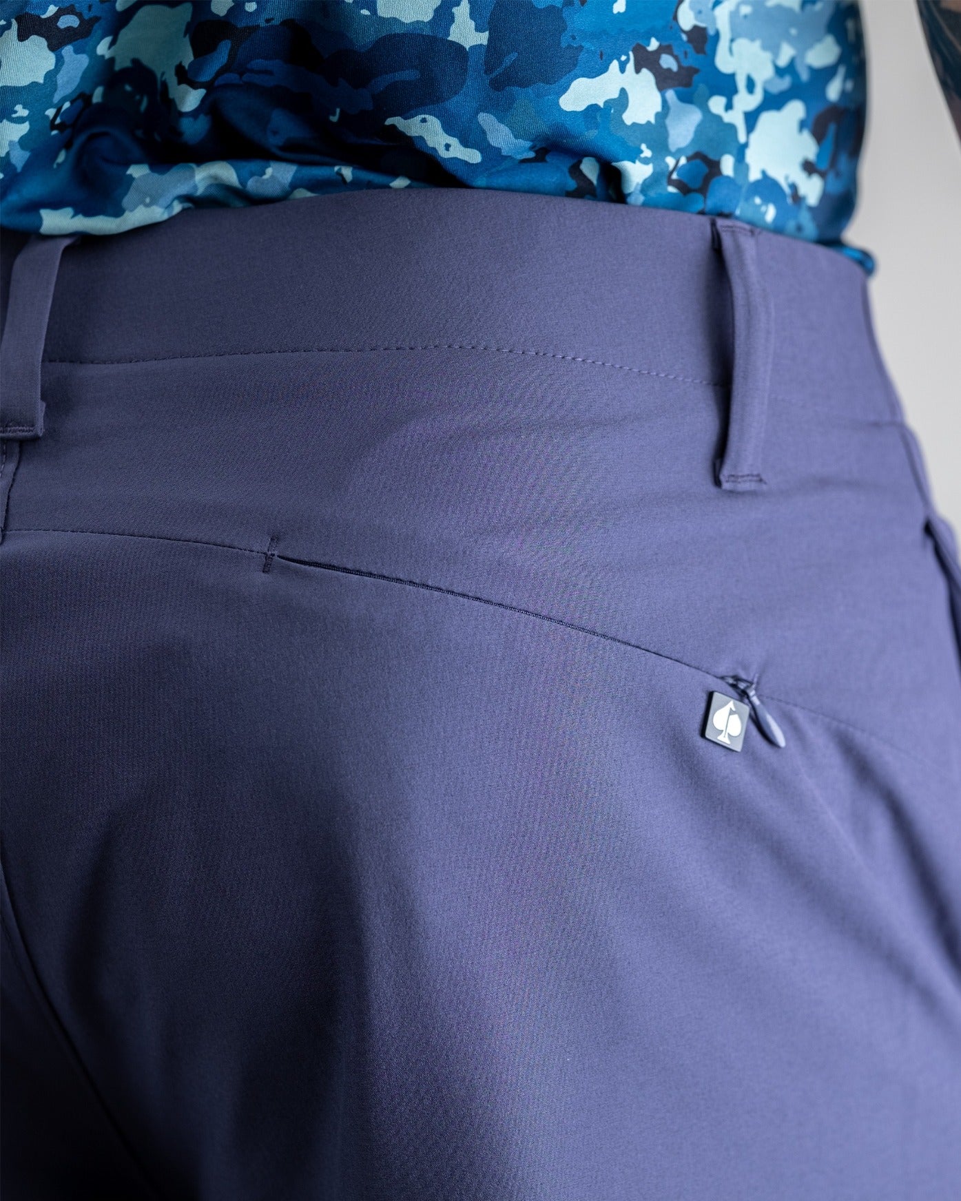 Men's performance shorts in dusk color, featuring a comfortable fit and moisture-wicking fabric for active wear.