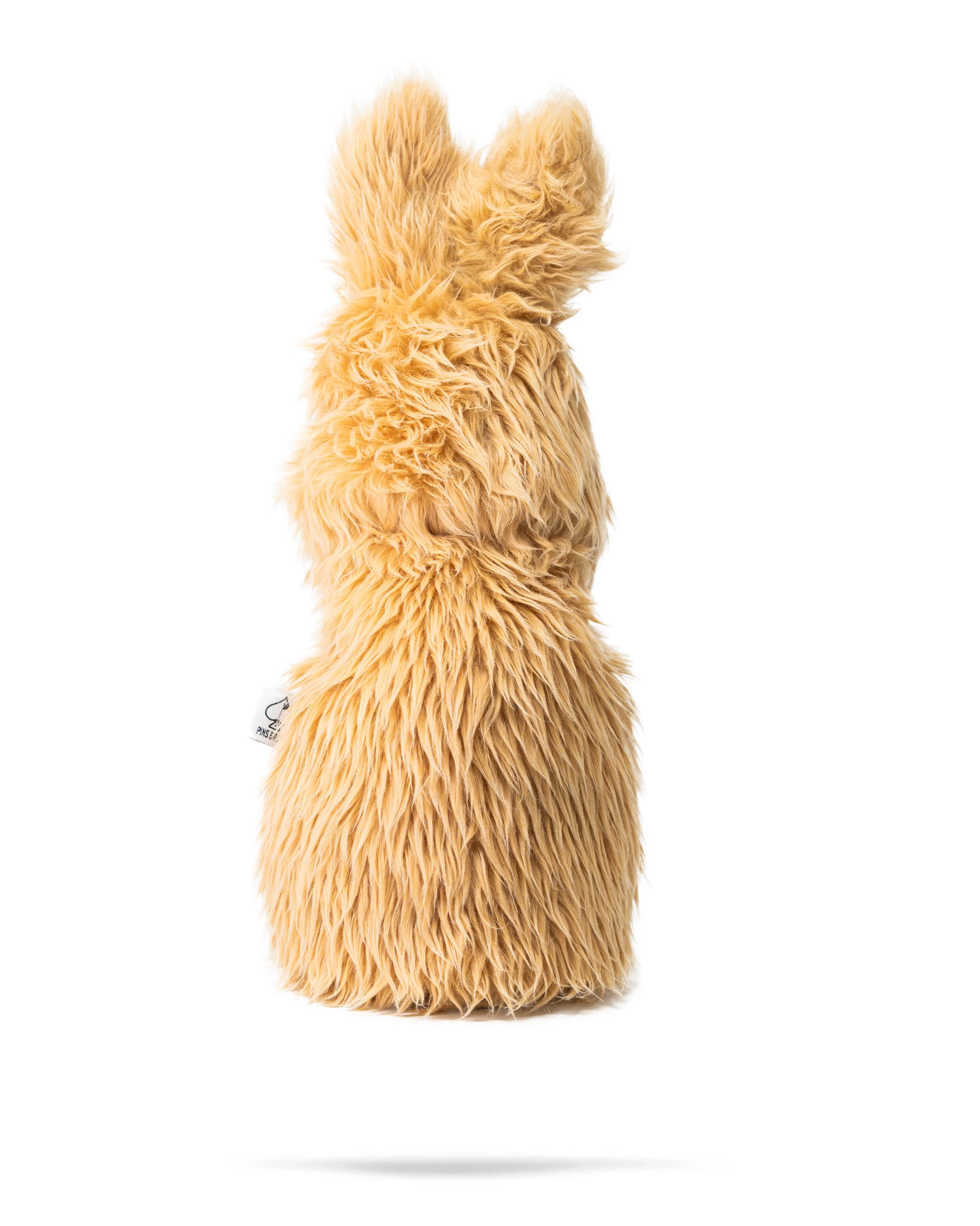 Fluffy kangaroo driver cover in a soft tan color, featuring cute ears and a textured fur design for a playful golf accessory.