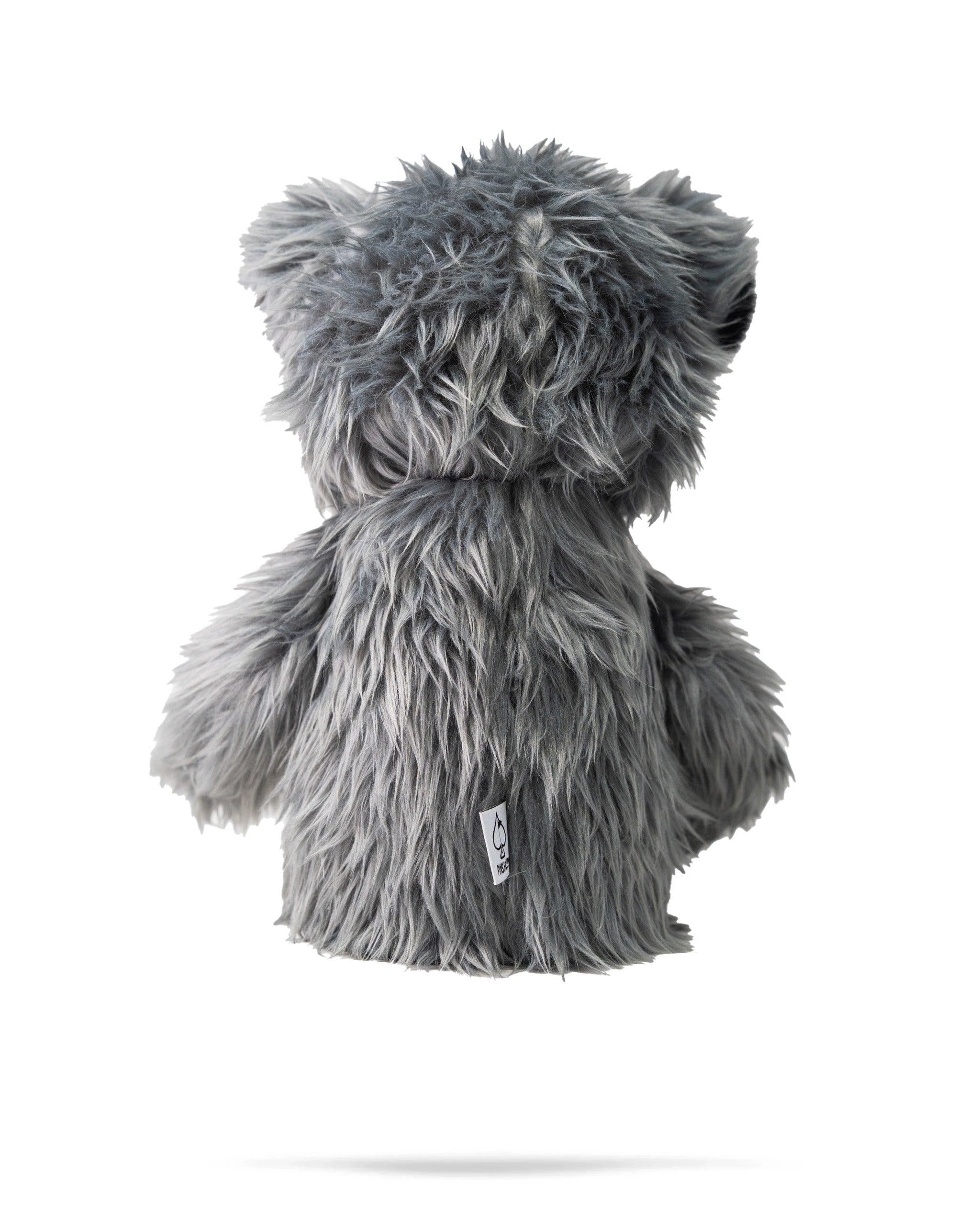 Soft, plush koala driver cover in gray, designed to protect golf clubs while adding a fun, unique touch to your game.