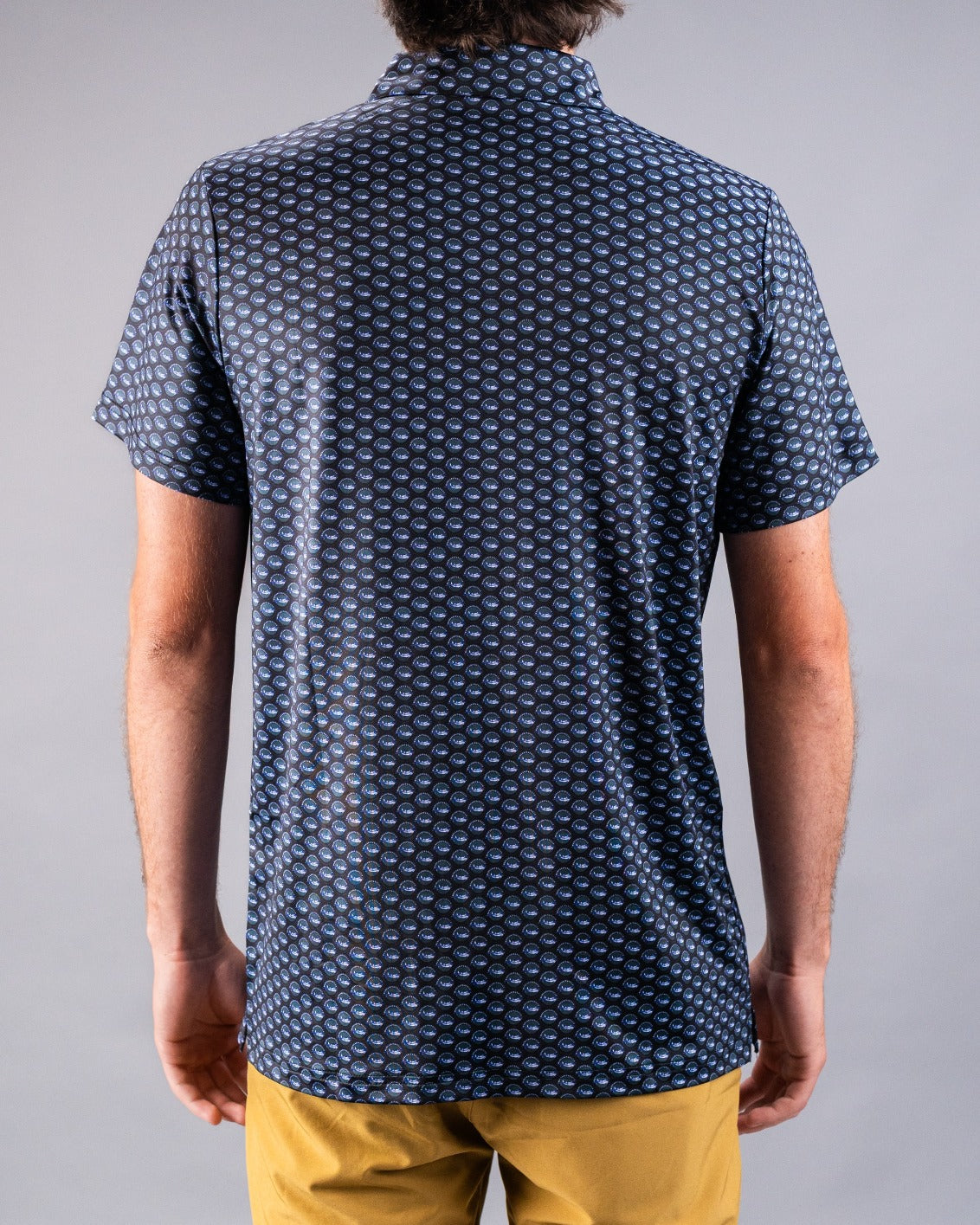 Men's Margaritaville Hemisphere Dancer shirt featuring a stylish pattern, designed for comfort and a relaxed fit.