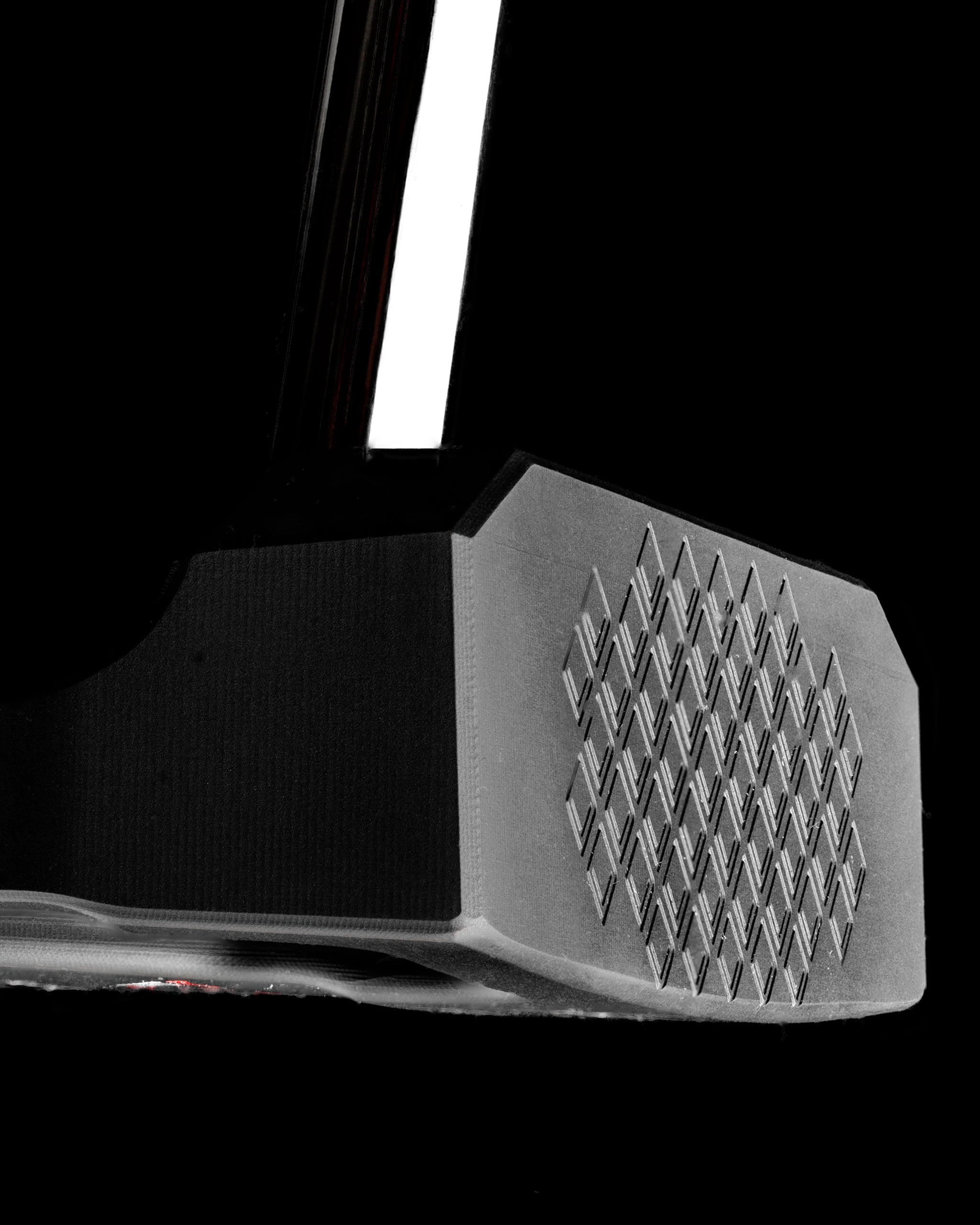 E-T01 Zero Torque mallet putter by Edel Golf featuring a textured face for enhanced grip and precision on the green.