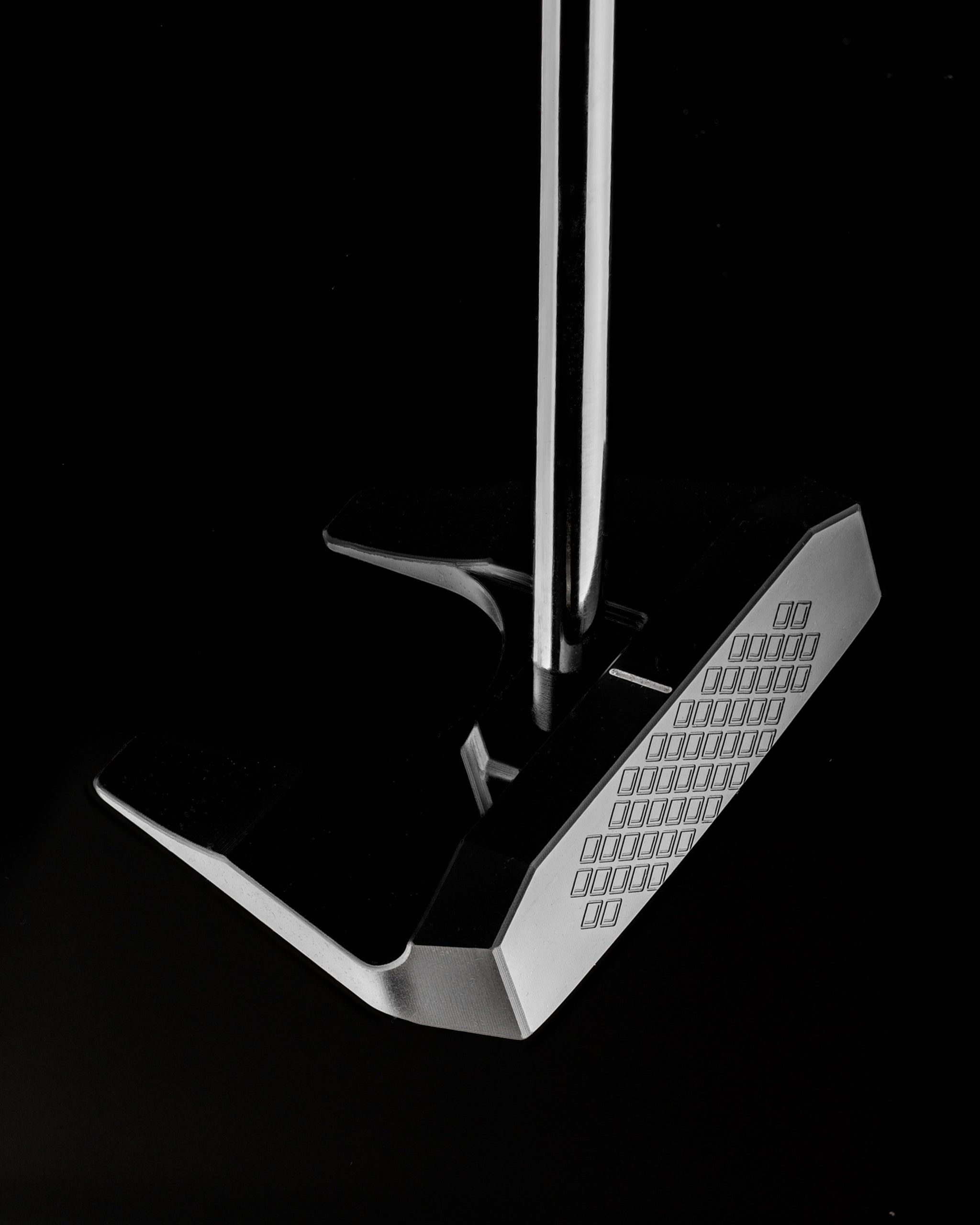 E-T01 Zero Torque mallet putter by Edel Golf featuring a sleek design and precision alignment for improved putting performance.