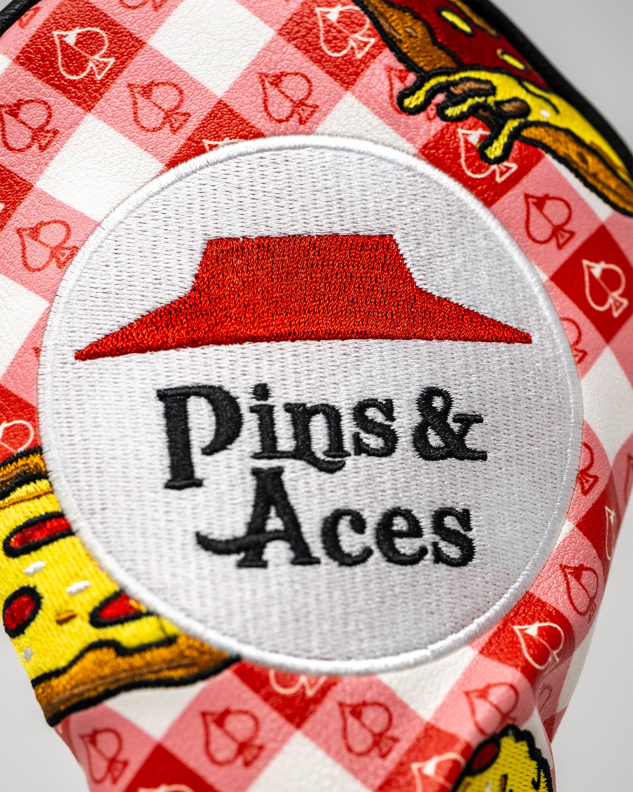 Birdie Hut Fairway Cover with colorful pizza design, ideal for golf courses and outdoor events.