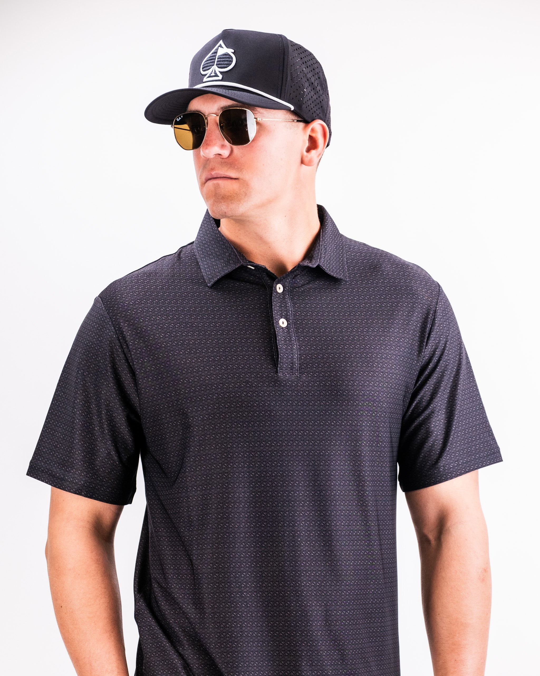 Player Preferred™ Polo in Midnight Spade featuring a sleek design, lightweight fabric, and a classic collar style.