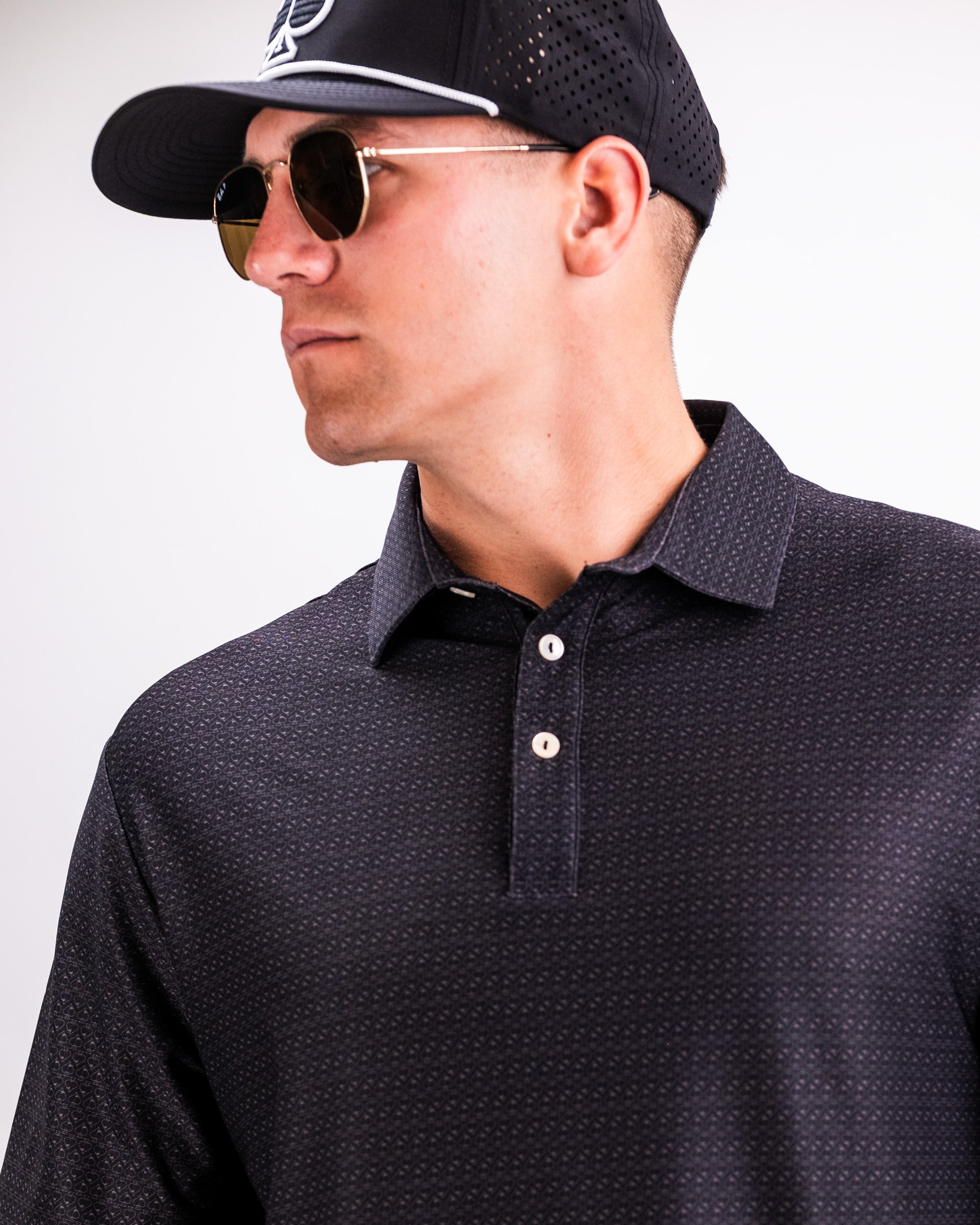 Player Preferred™ Polo in Midnight Spade color, featuring a sleek design and modern fit, on a plain background.