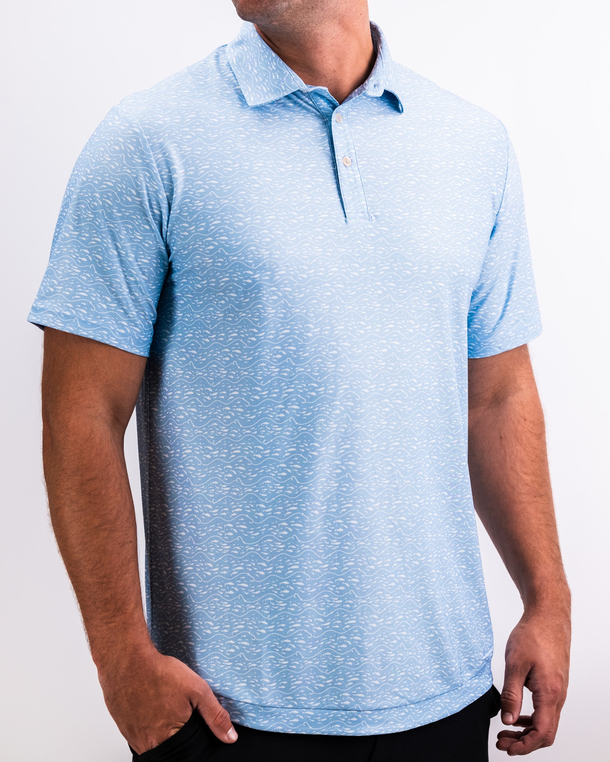 Player Preferred™ Polo in Tidal Flow color, featuring a modern design and breathable fabric, displayed on a neutral background.