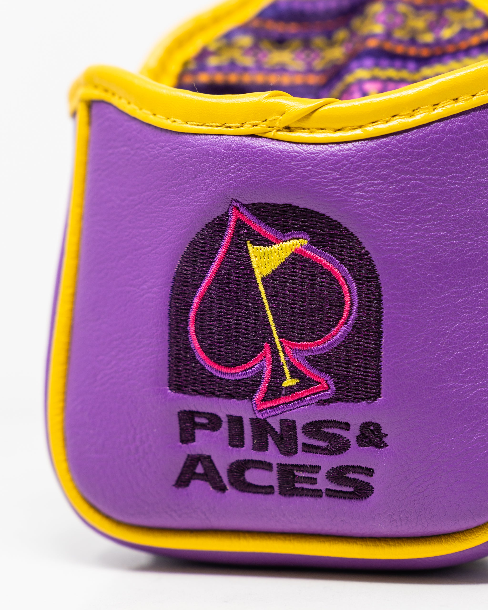 Mallet putter cover featuring a vibrant design with "The Bogey Supreme" branding.