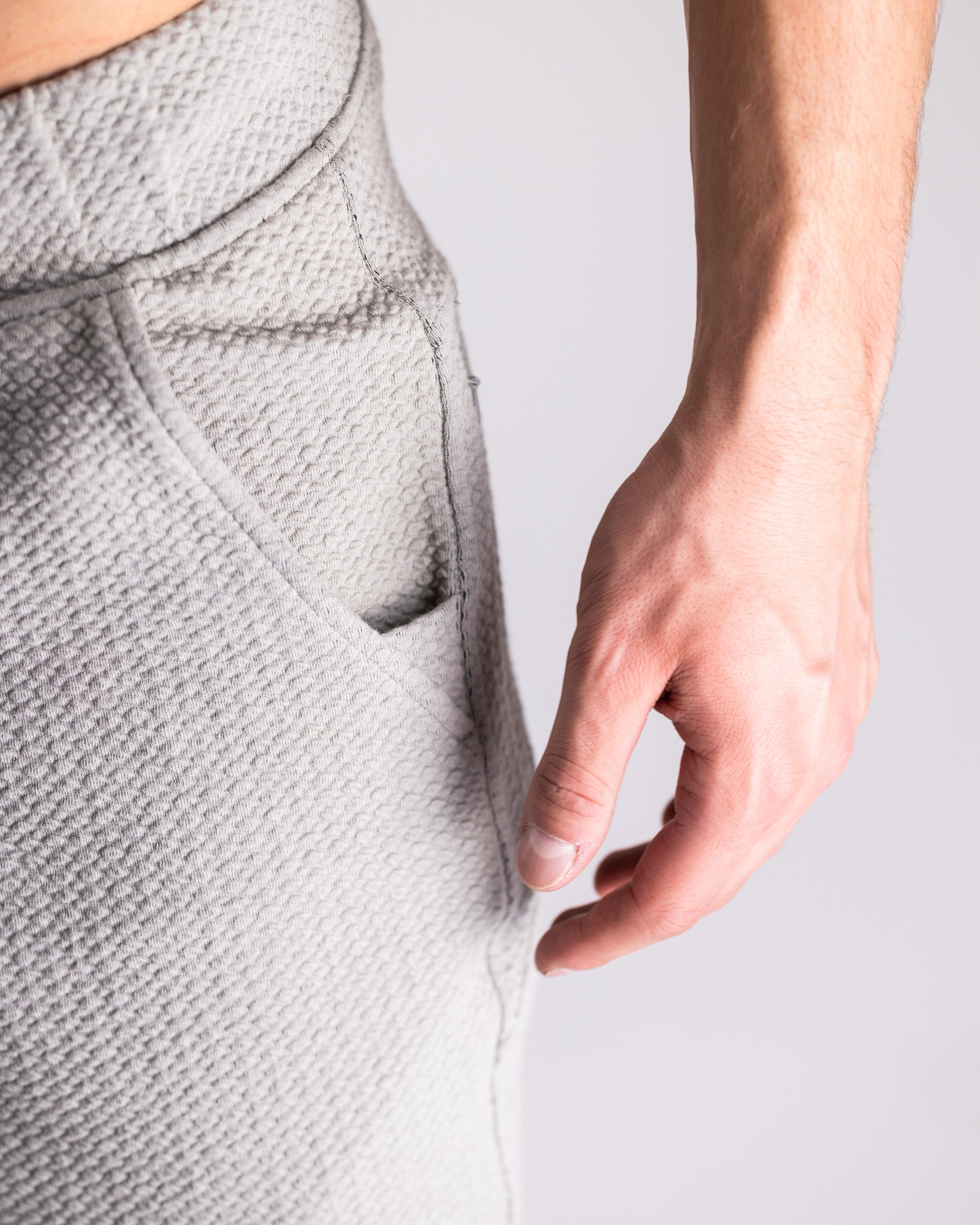 Slate Player Preferred™ Waffleknit Jogger featuring a textured fabric, elastic waistband, and tapered cuffs.